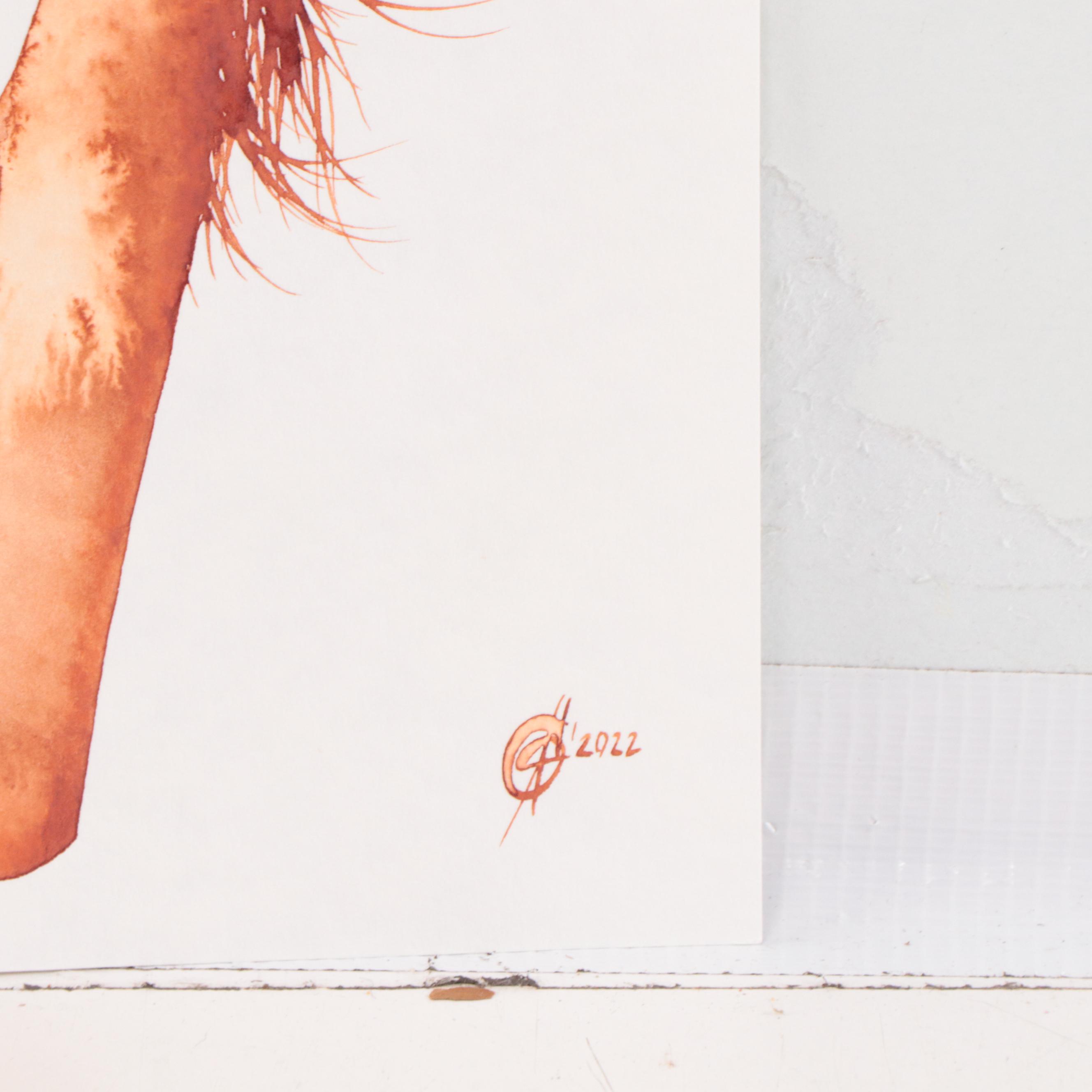 Alyona Glushchenko Figural Watercolor Painting, 2022