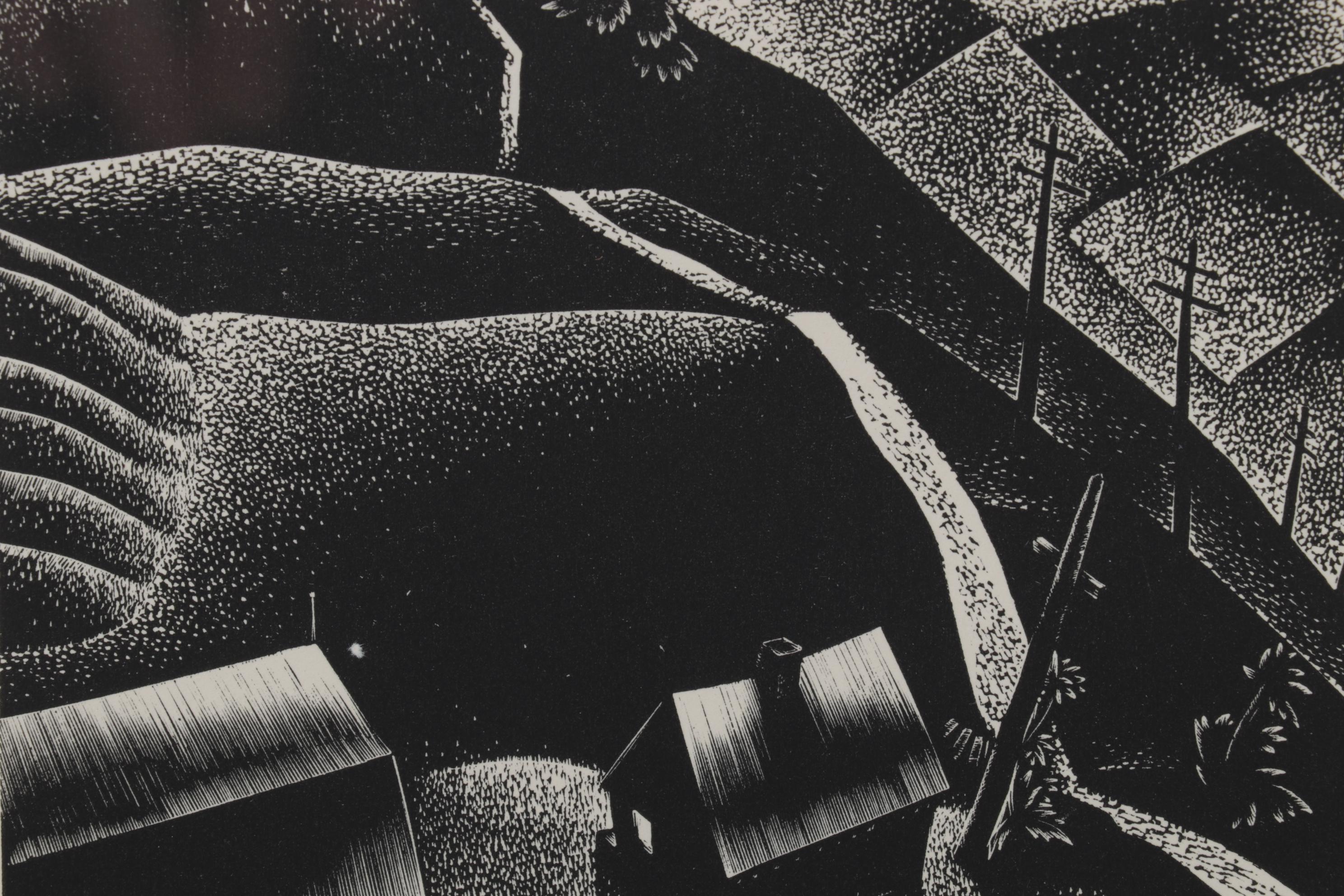 Lynd Ward Art Deco Woodcut From "Wild Pilgrimage," 1932