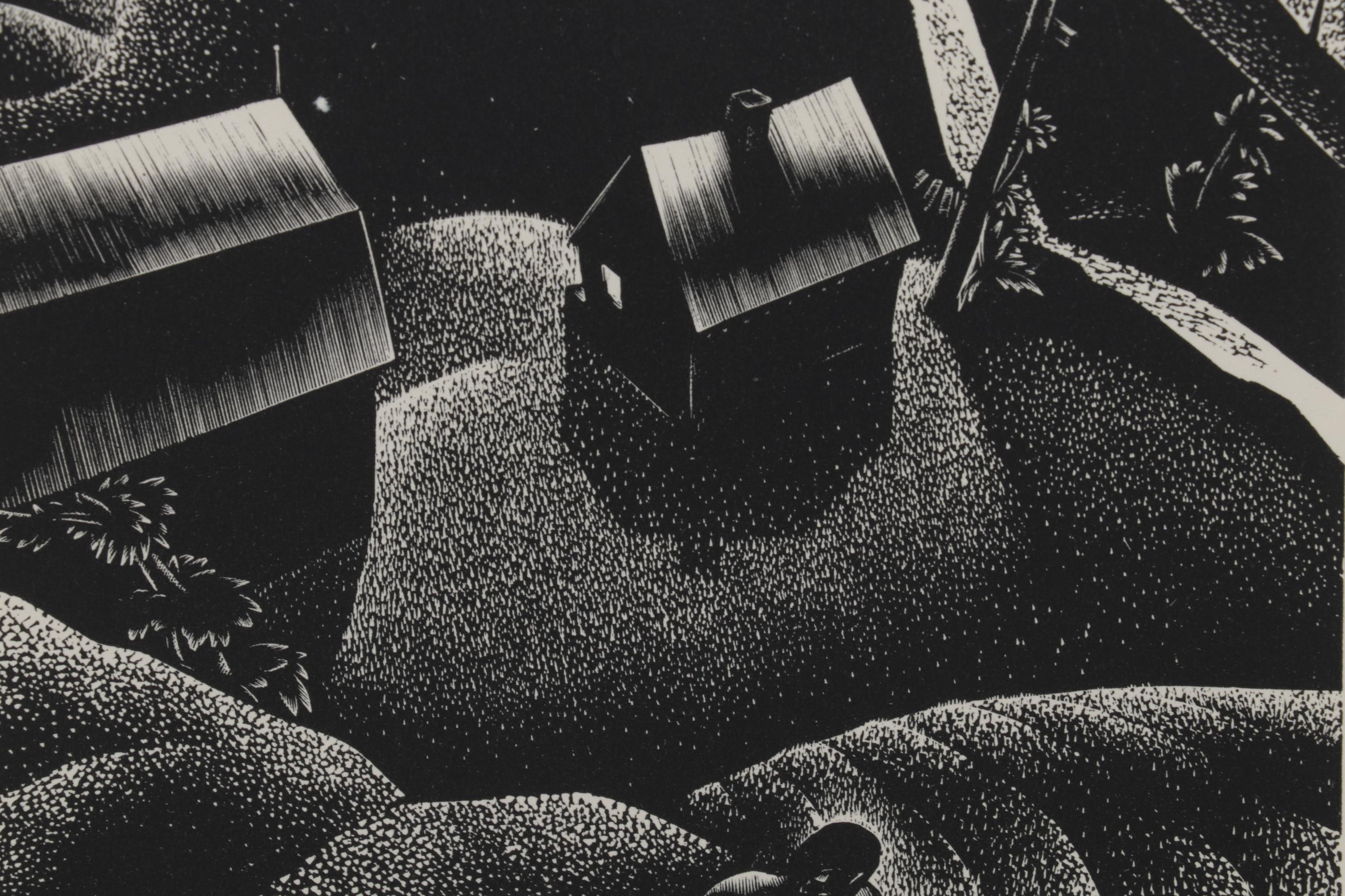 Lynd Ward Art Deco Woodcut From "Wild Pilgrimage," 1932