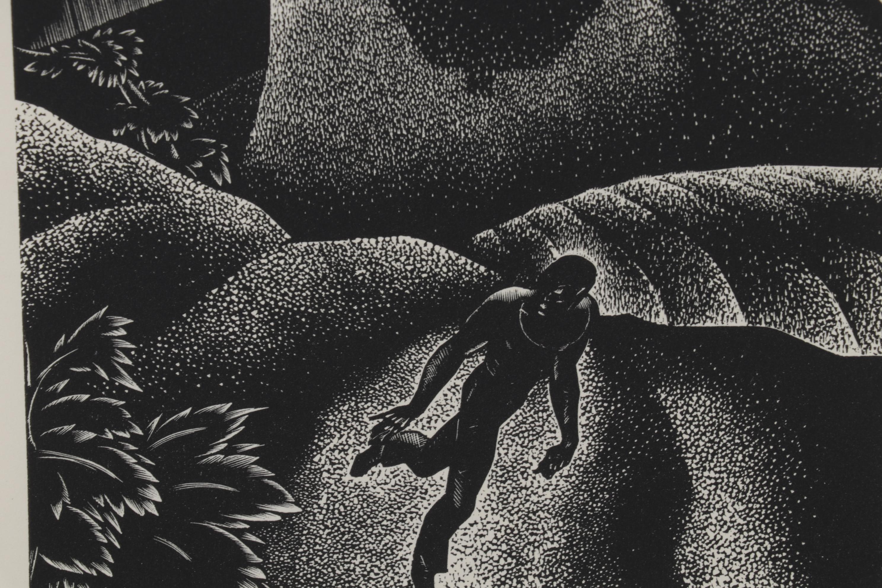 Lynd Ward Art Deco Woodcut From "Wild Pilgrimage," 1932