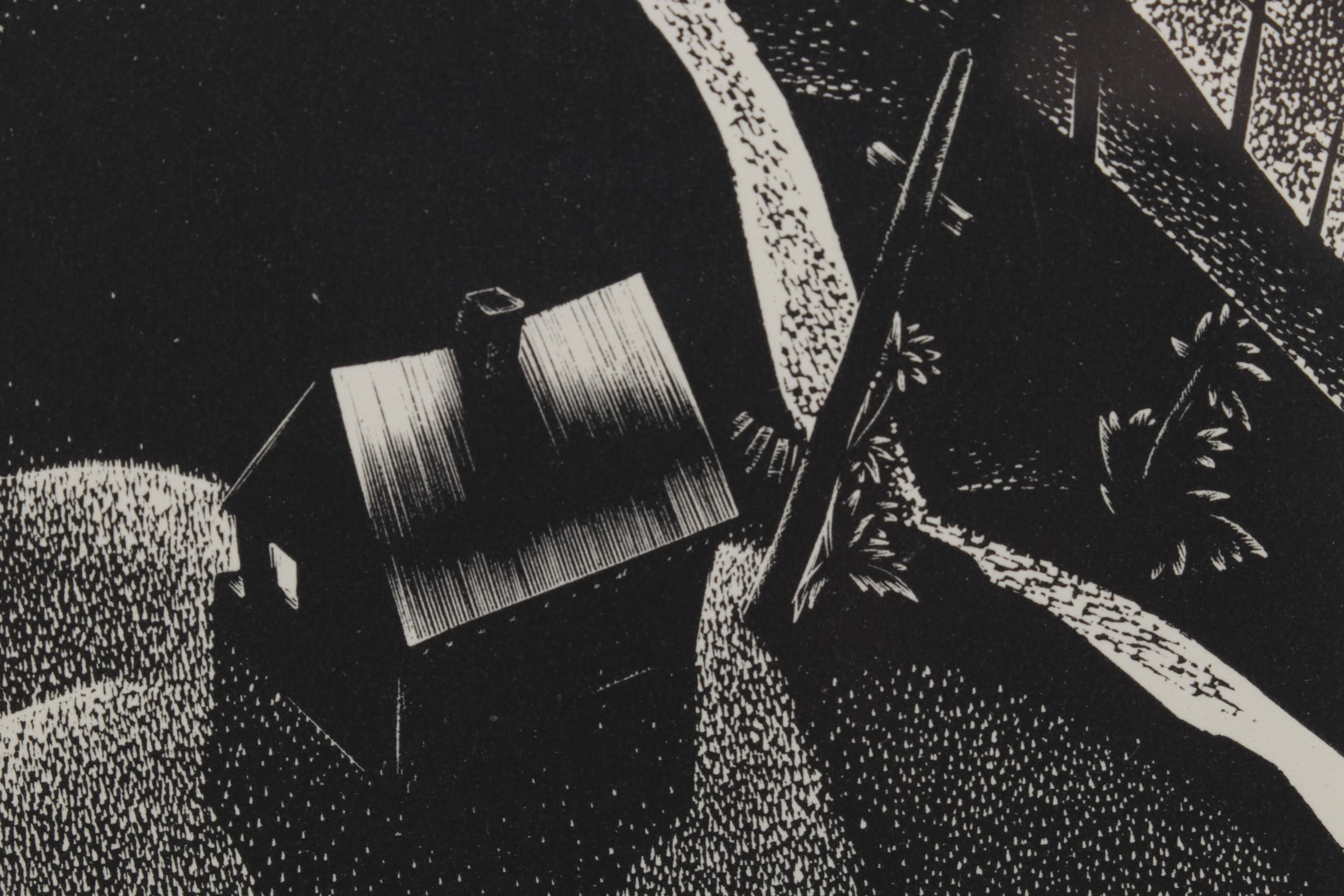 Lynd Ward Art Deco Woodcut From "Wild Pilgrimage," 1932