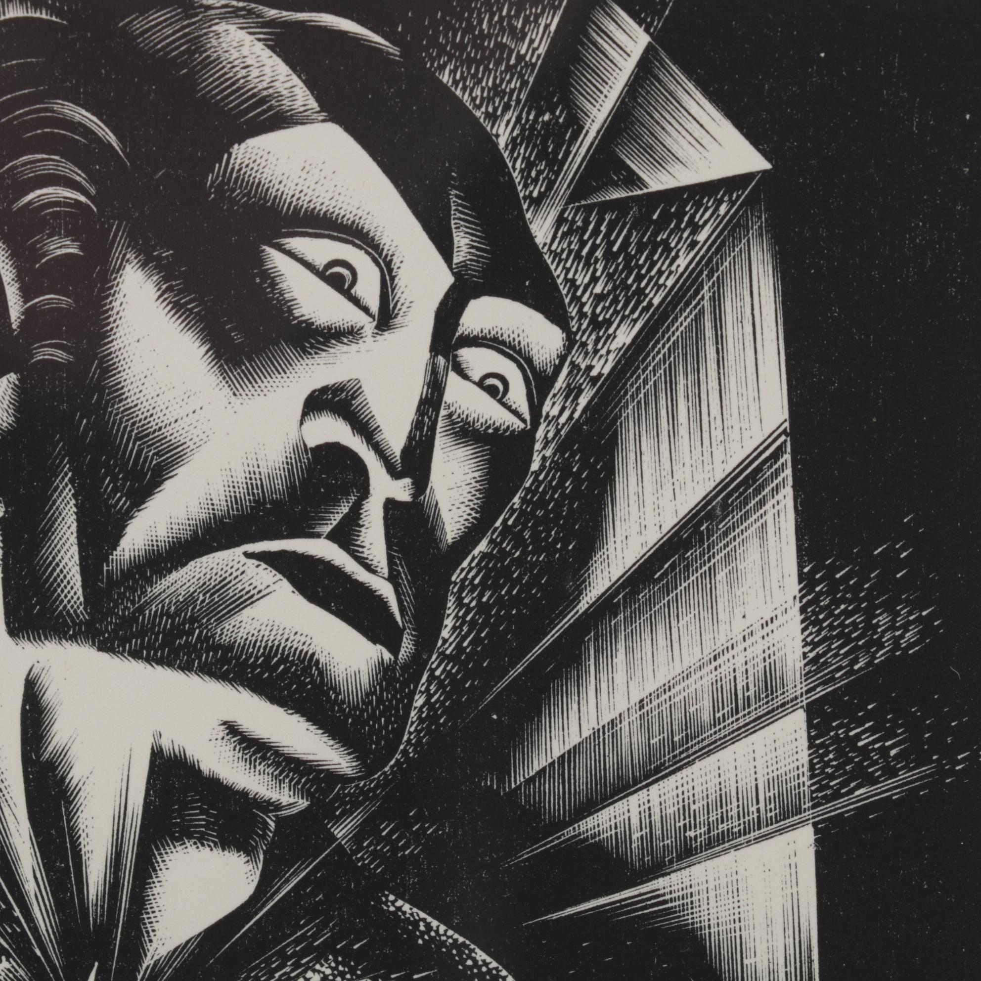 Lynd Ward Art Deco Woodcut From "Wild Pilgrimage," 1932