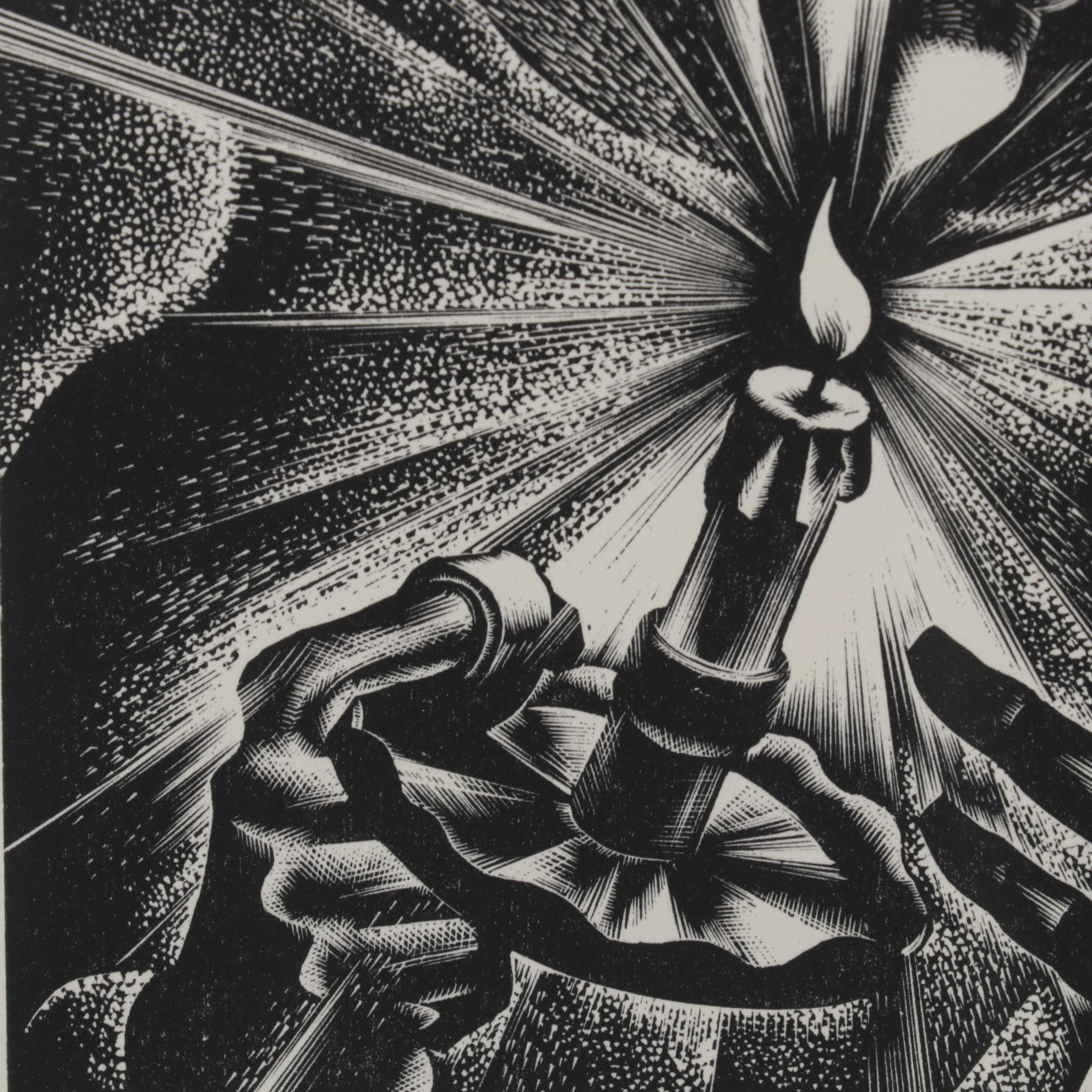Lynd Ward Art Deco Woodcut From "Wild Pilgrimage," 1932