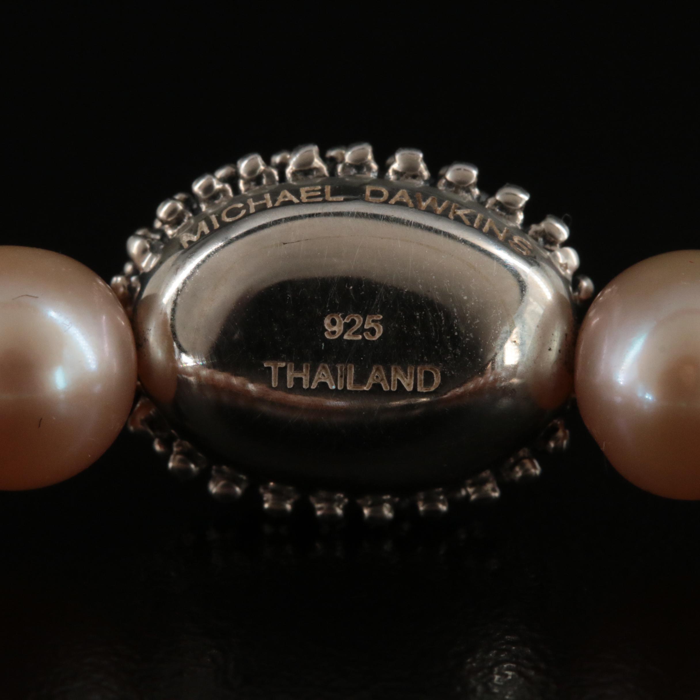 Michael Dawkins Sterling Pearl Bracelet