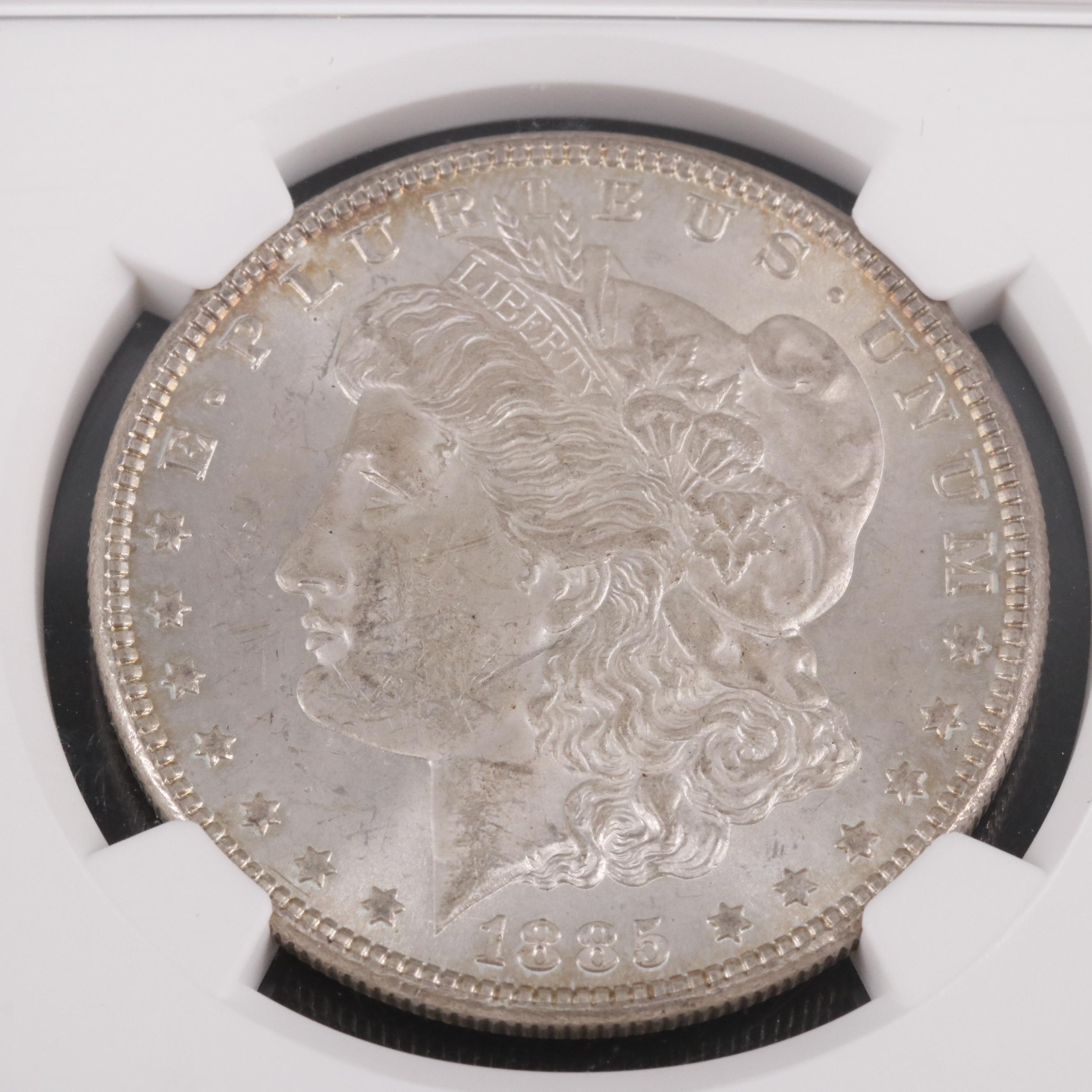 NGC MS62 1885 Morgan Silver Dollar