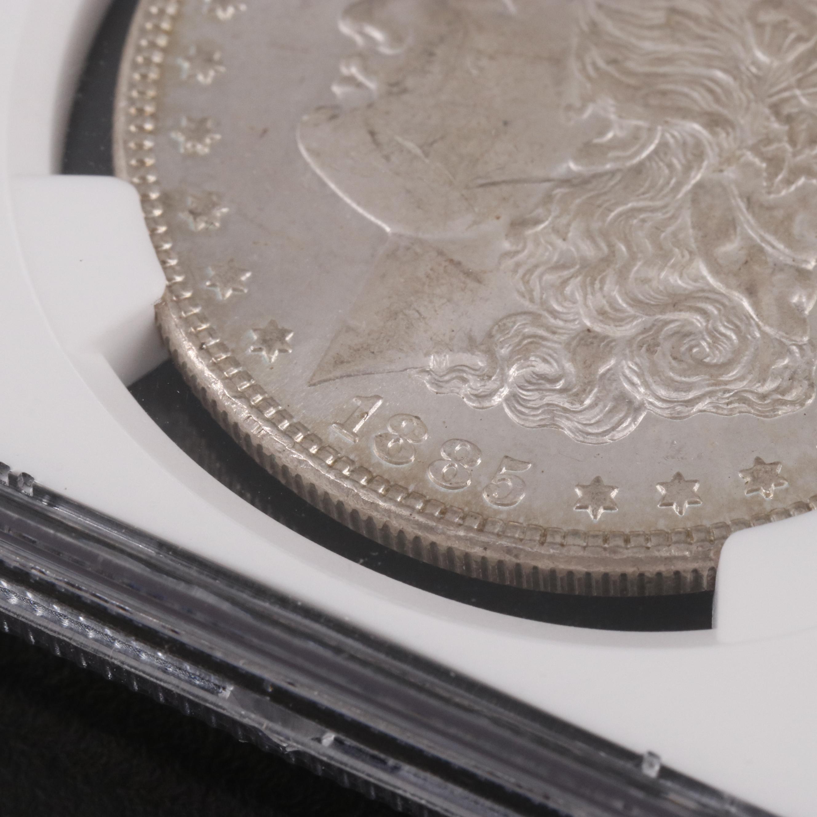 NGC MS62 1885 Morgan Silver Dollar