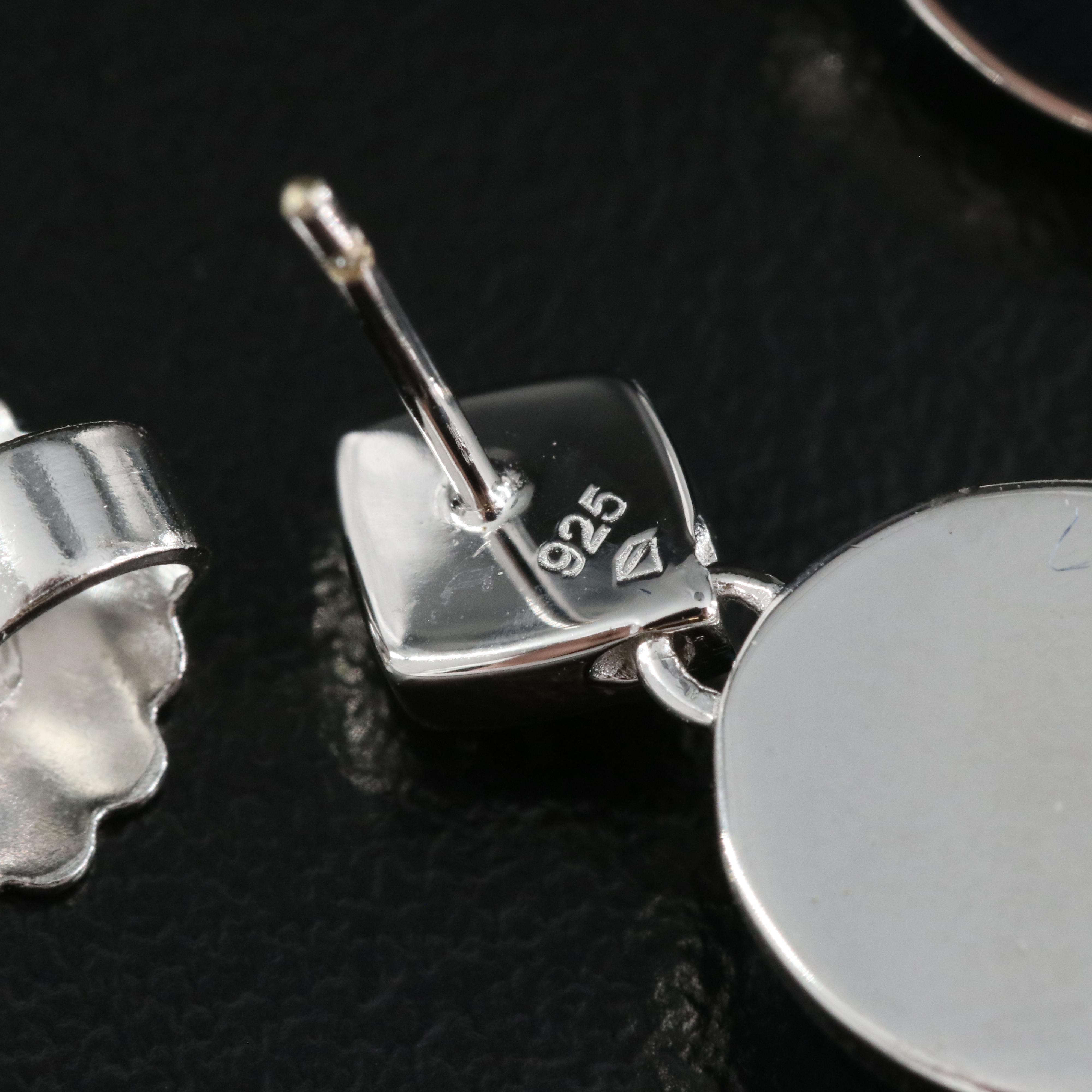 Sterling Turquoise and Topaz Earrings