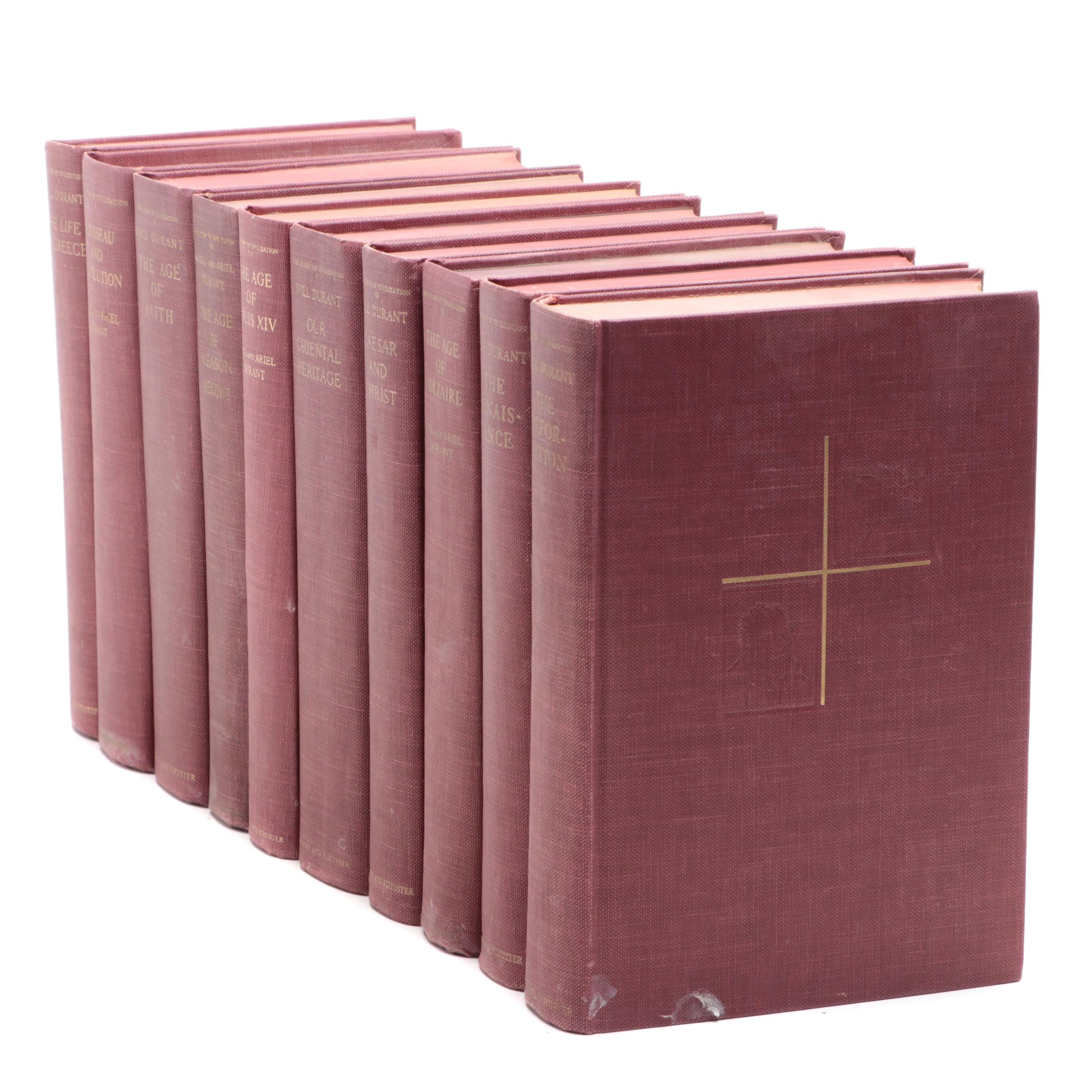 "The Story of Civilization" Partial Volume Set by Will and Ariel Durant