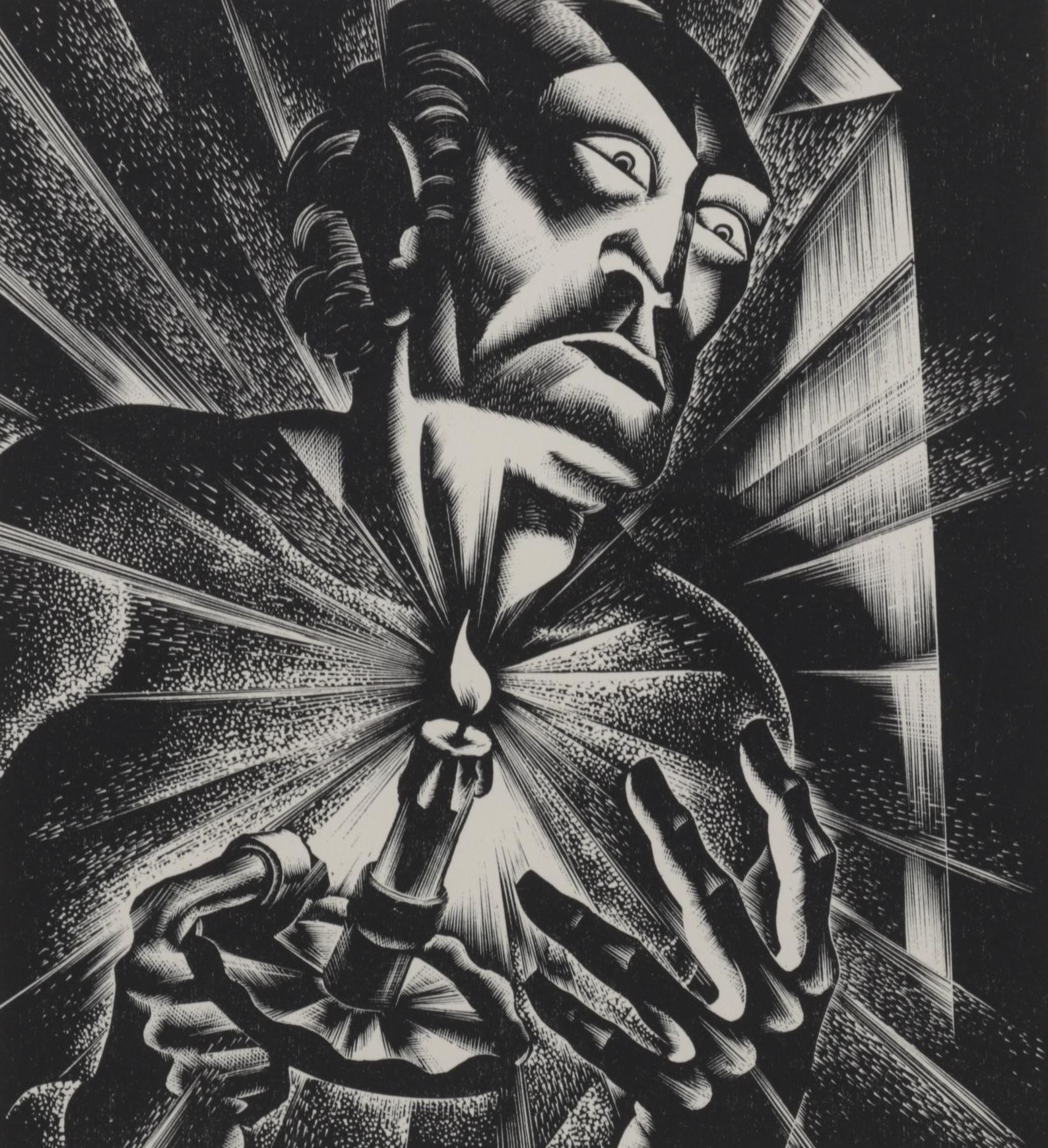 Lynd Ward Art Deco Woodcut From "Wild Pilgrimage," 1932