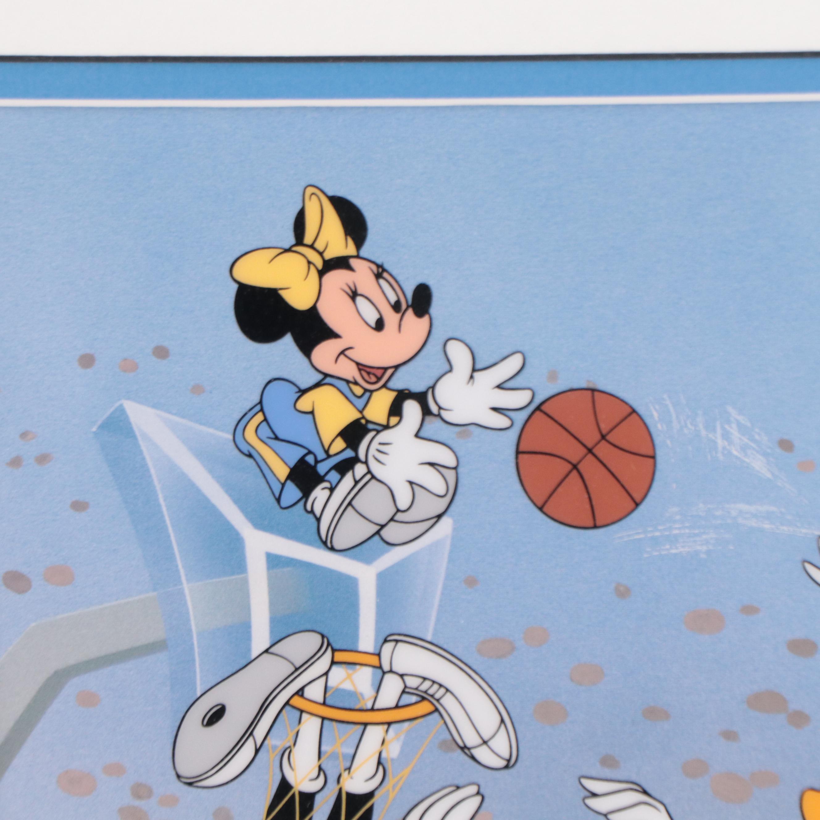 Disney Fab Five Sericel Signed by Character Voice Artists, 1998