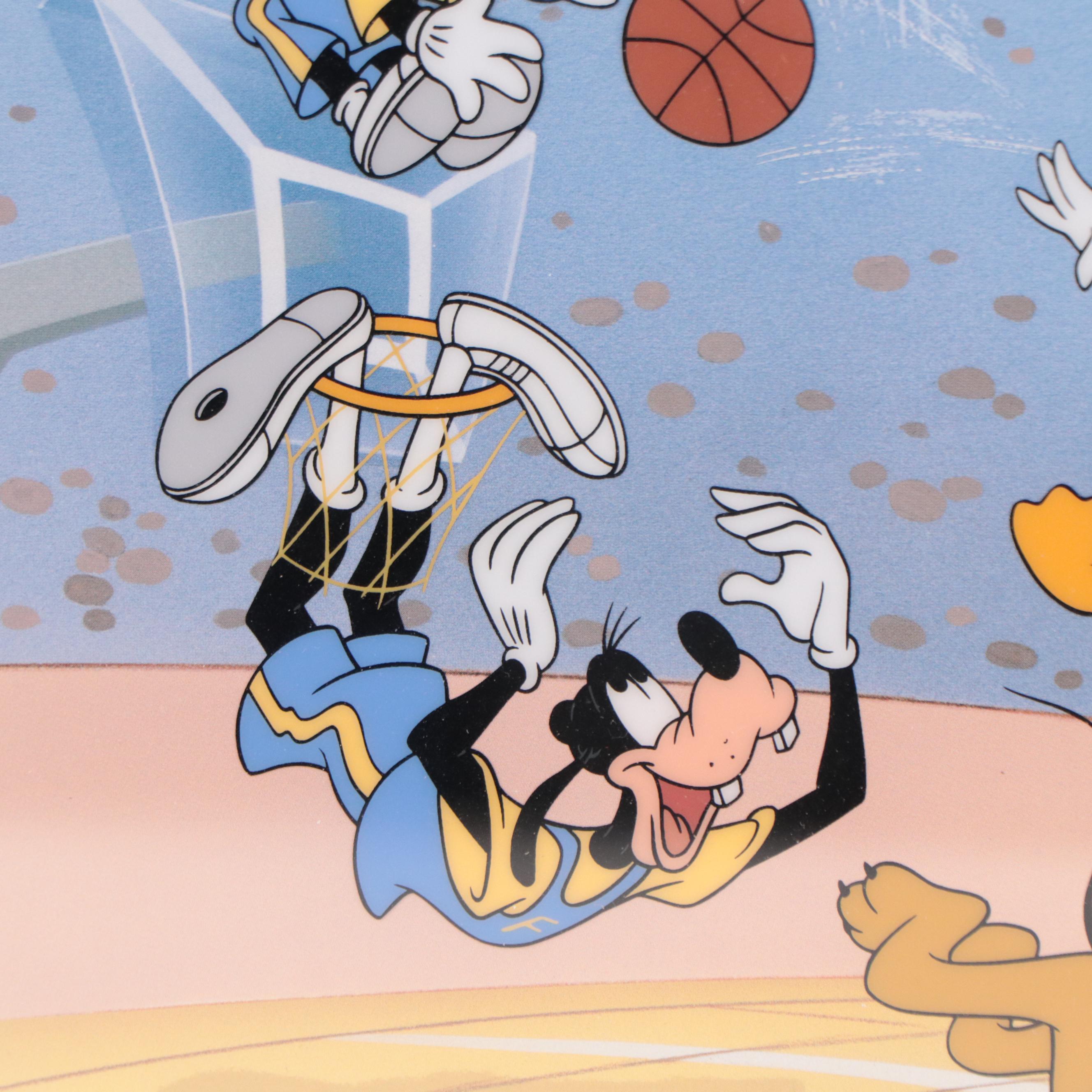 Disney Fab Five Sericel Signed by Character Voice Artists, 1998