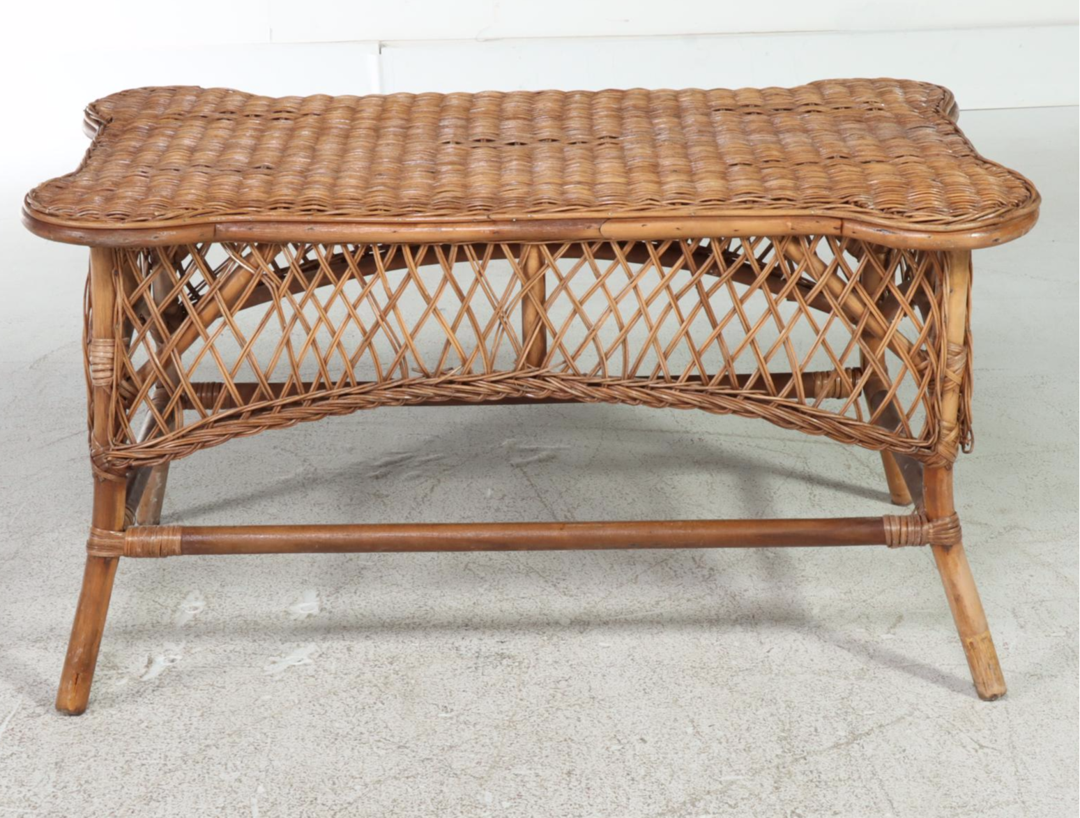 Wicker and Rattan Patio Coffee Table