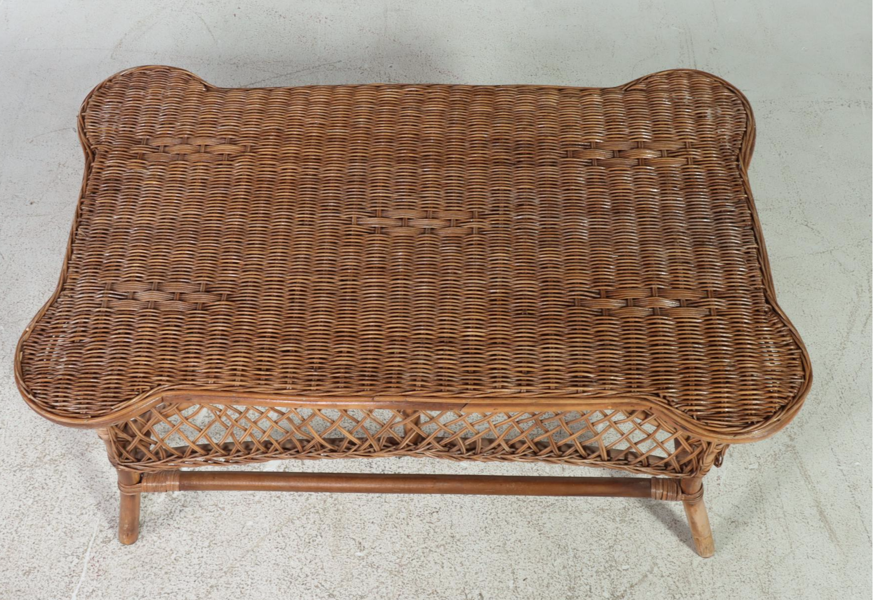 Wicker and Rattan Patio Coffee Table