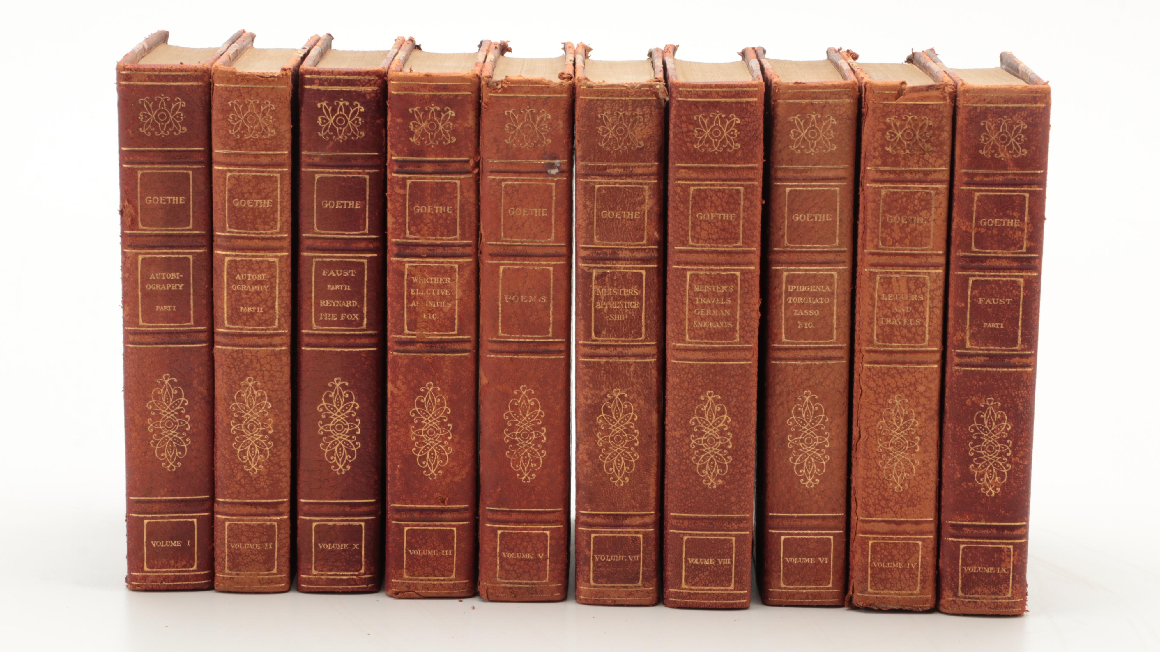 Limited Edition "The Works of Johann Wolfgang von Goethe" Ten-Volume Set