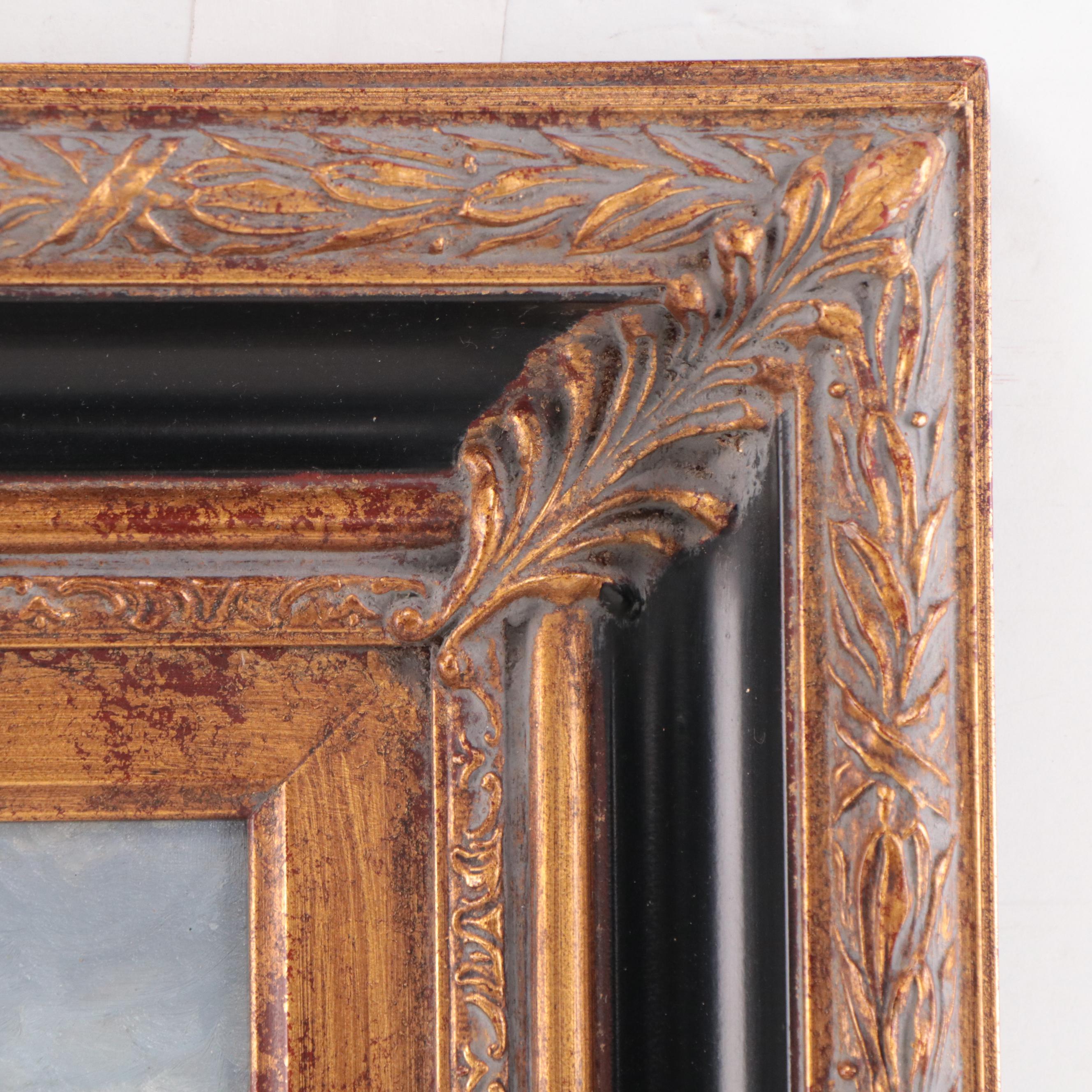 Oil Painting of Town Landscape