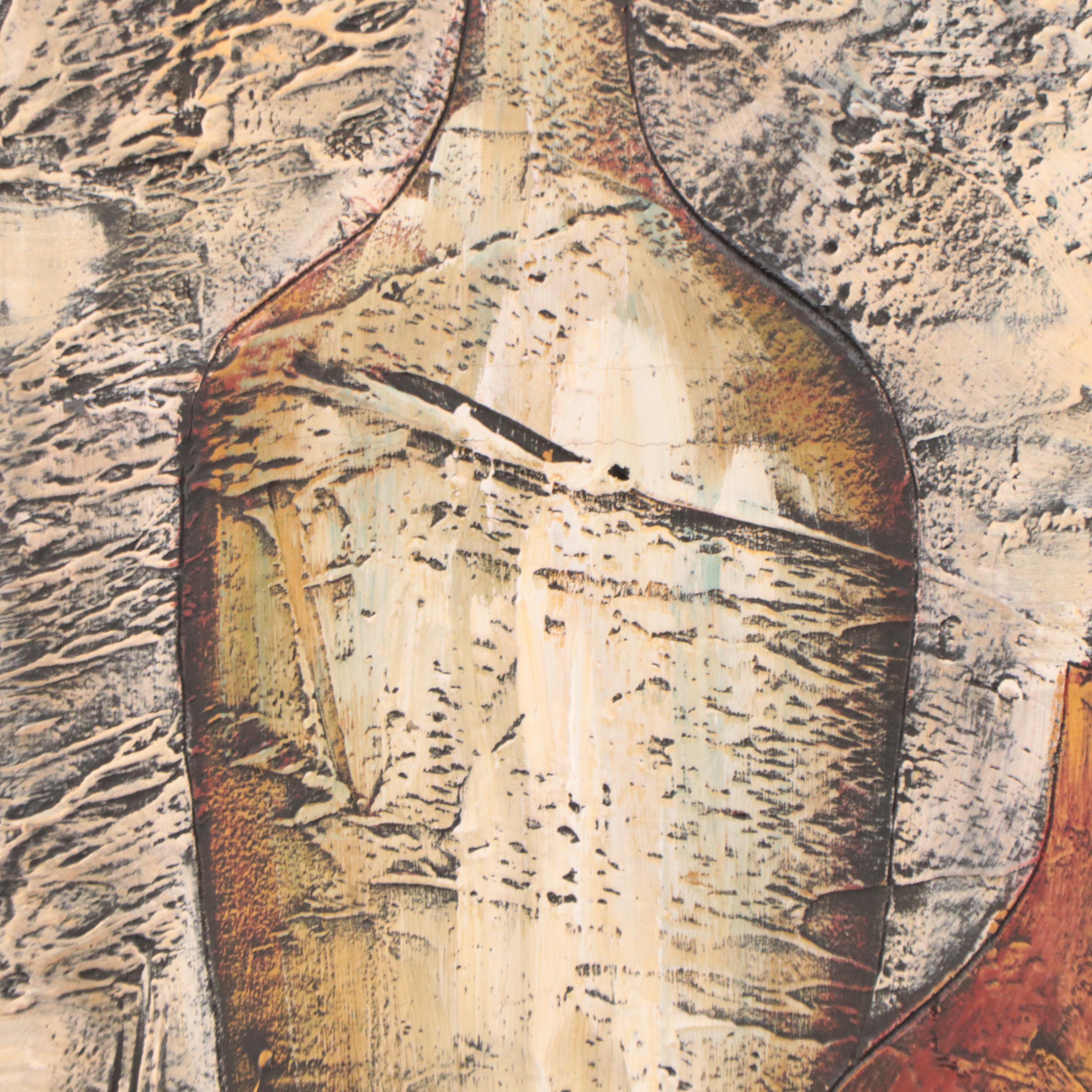 Impasto Oil Painting of Floral Still Life