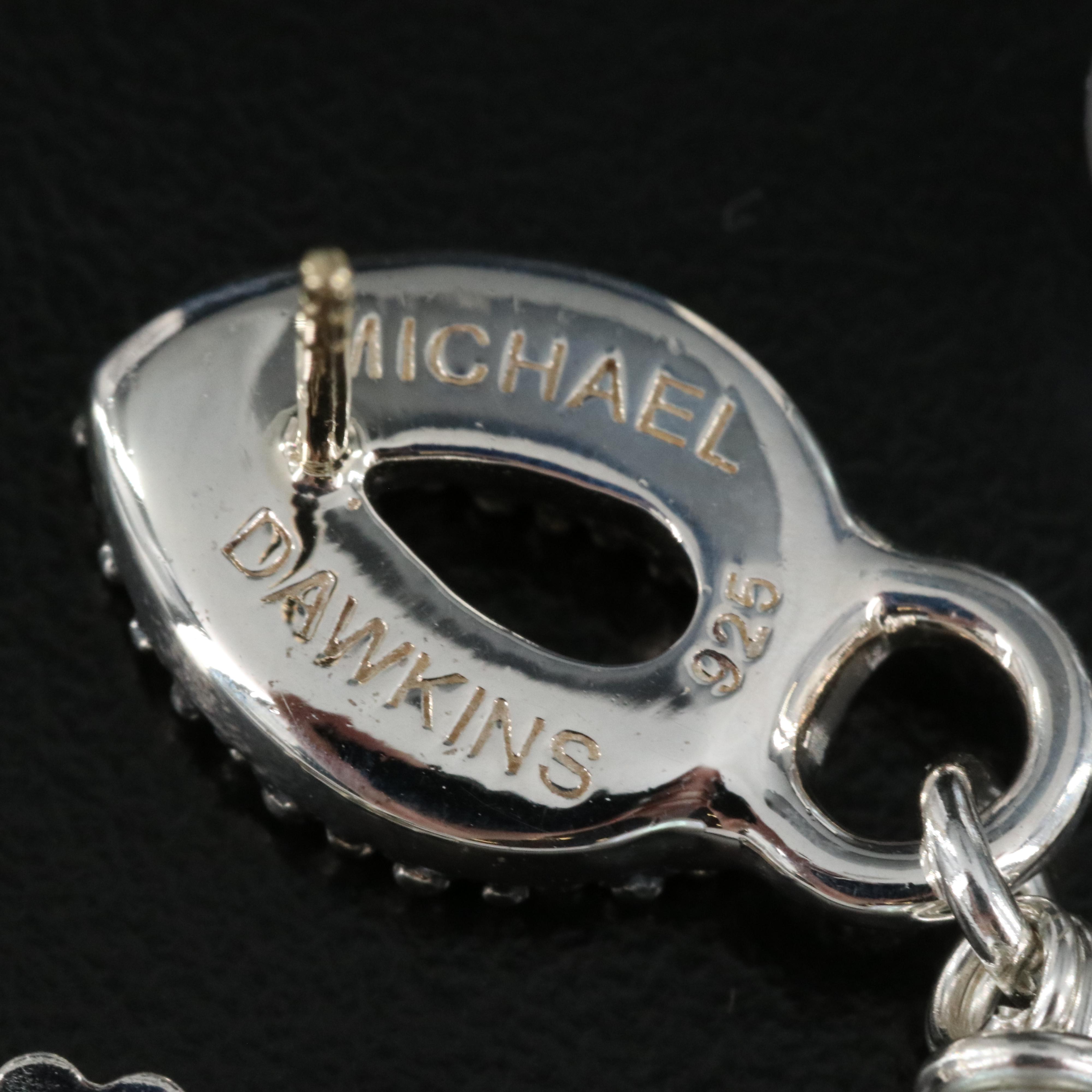 Michael Dawkins Sterling Pearl Earrings with 14K Accents