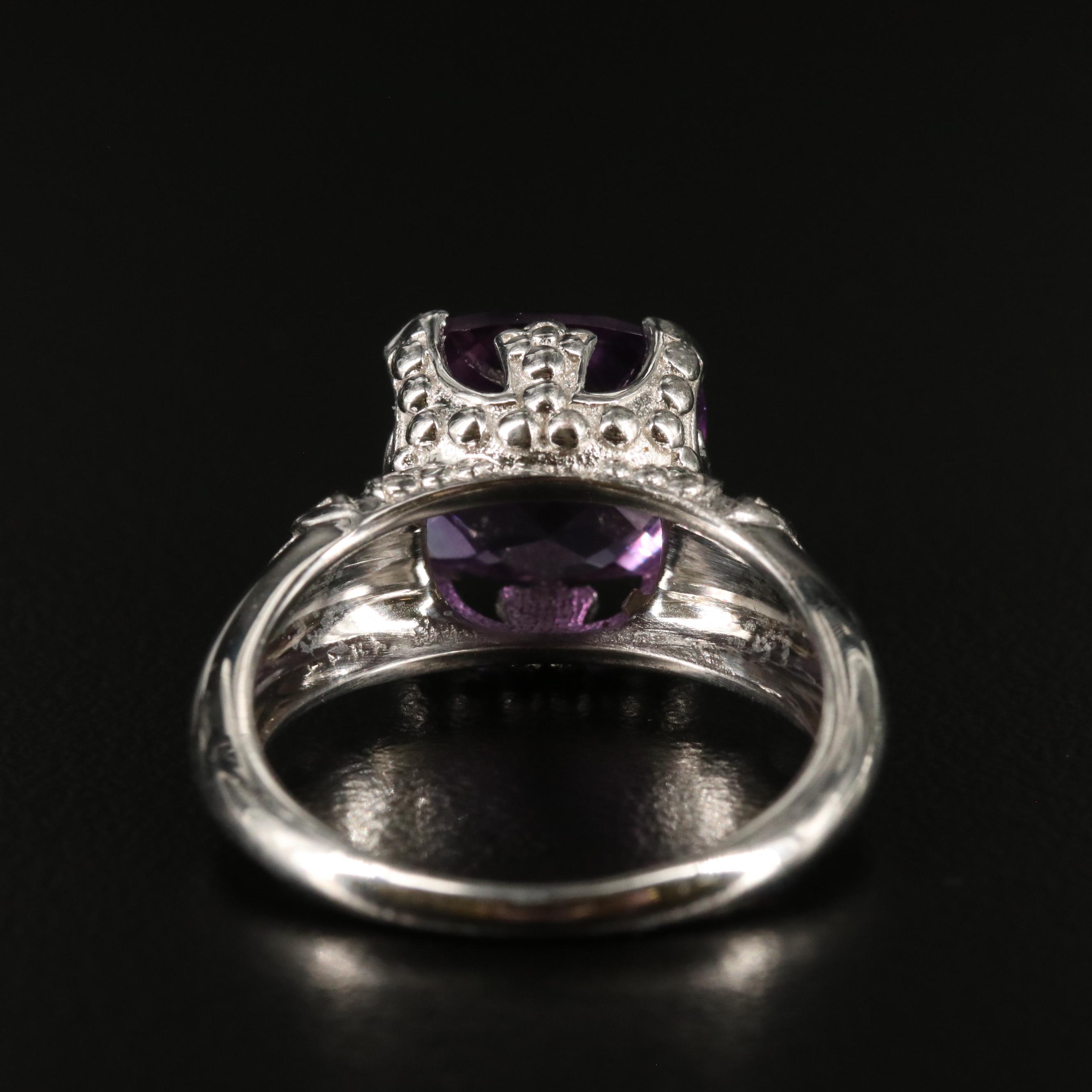 Sterling Silver Amethyst Ring