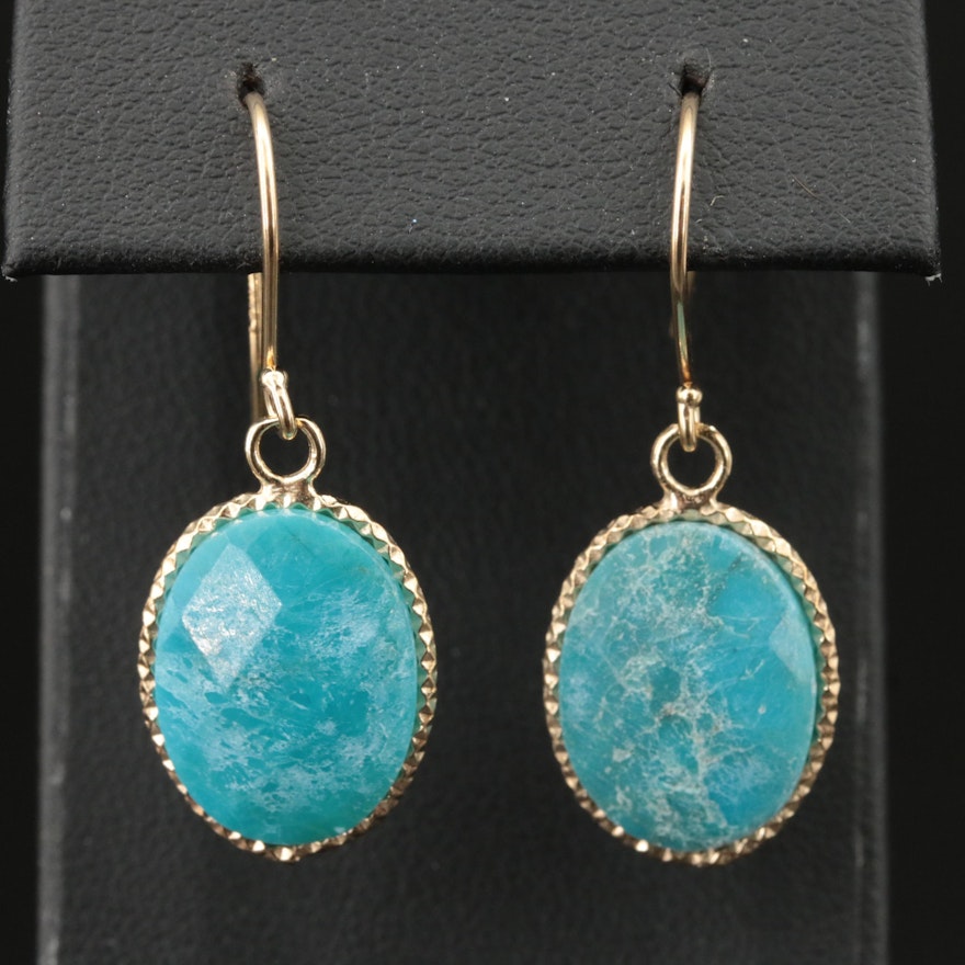 Sterling Turquoise Drop Earring