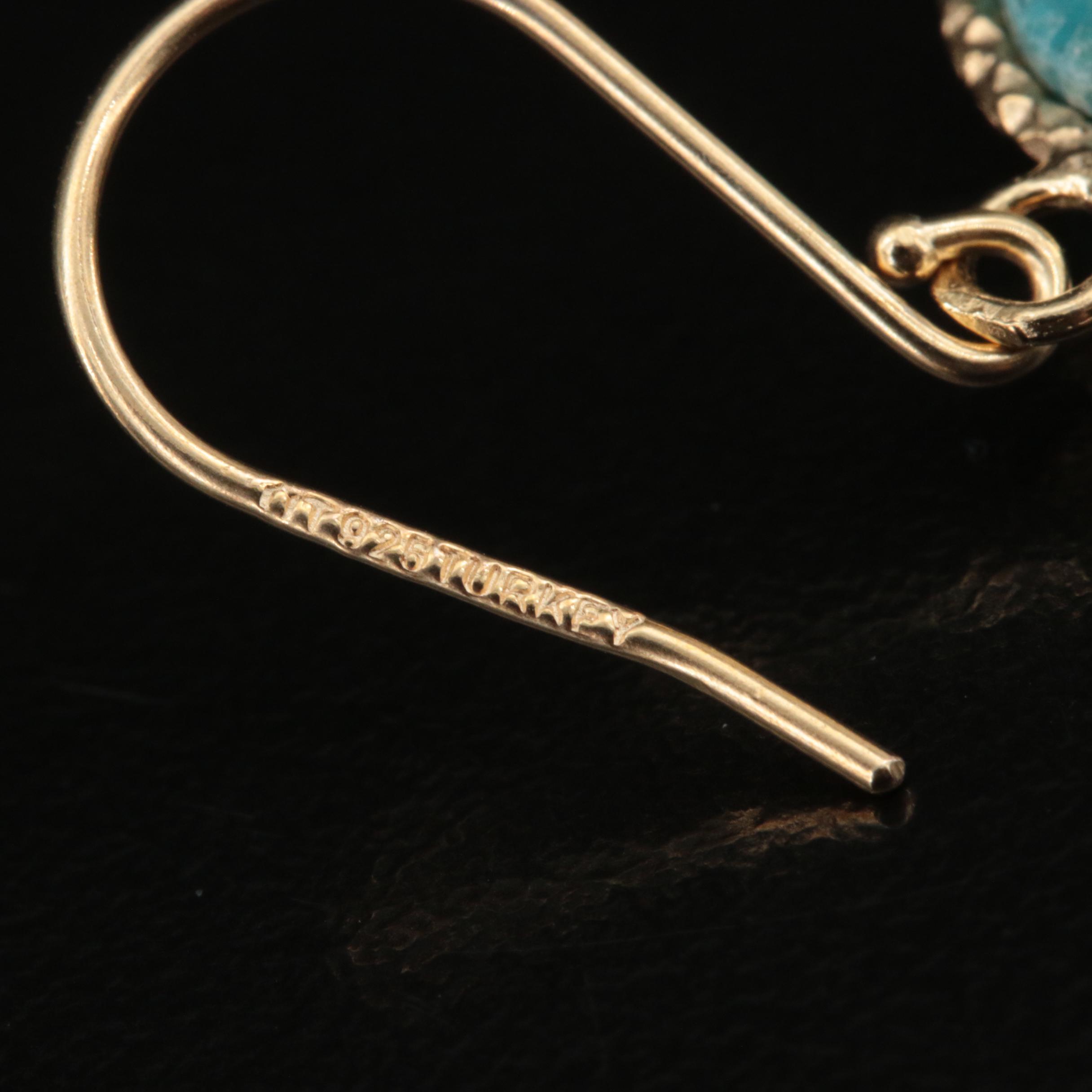 Sterling Turquoise Drop Earring