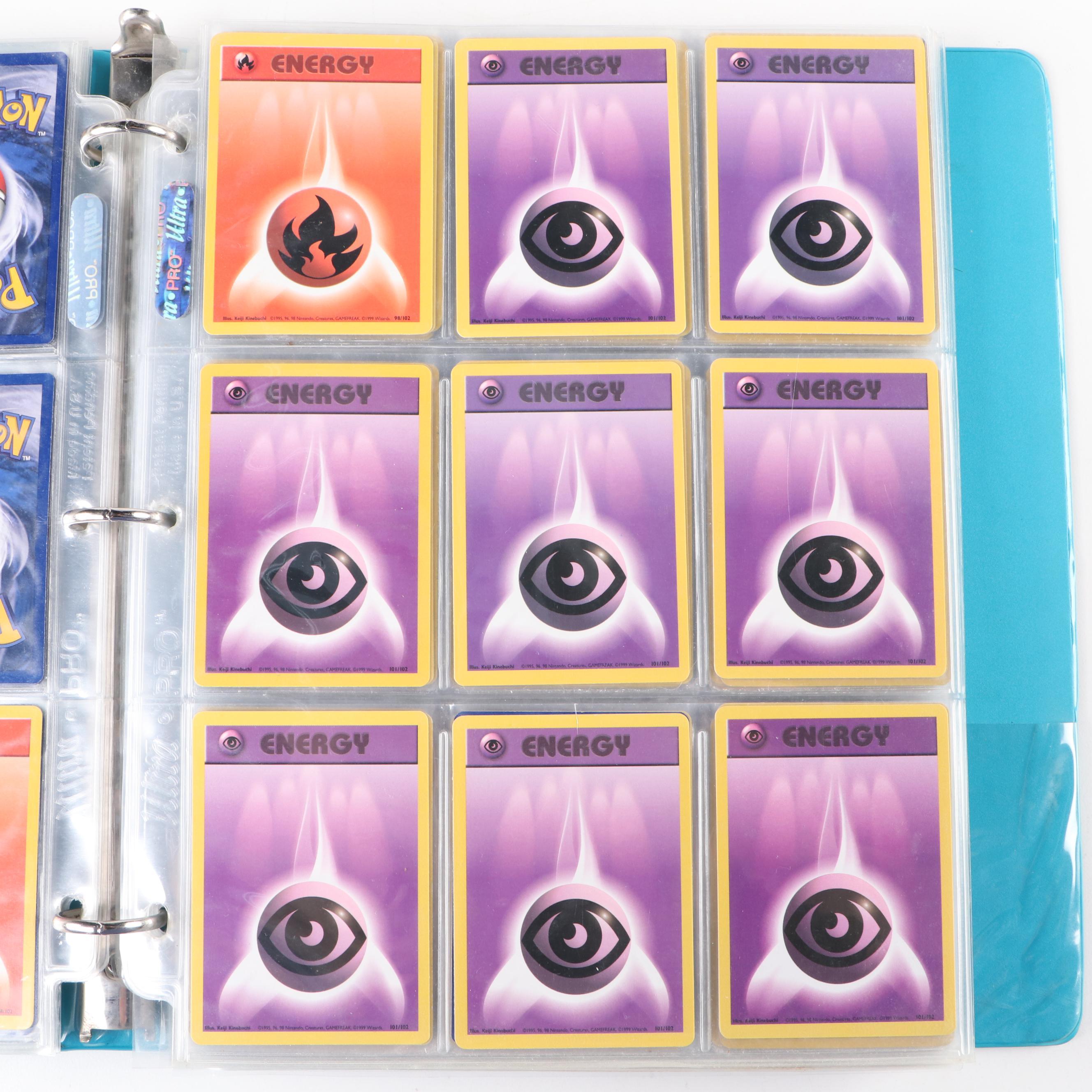 Base Set and Other Pokémon Cards Including Pikachu, Clefable and Golem, 1990s