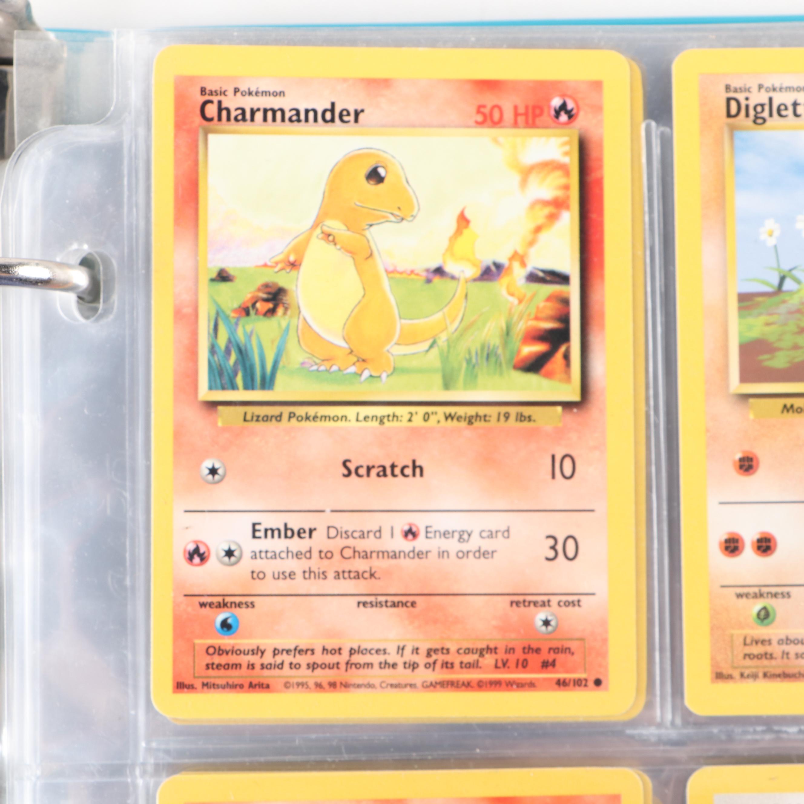 Base Set and Other Pokémon Cards Including Pikachu, Clefable and Golem, 1990s