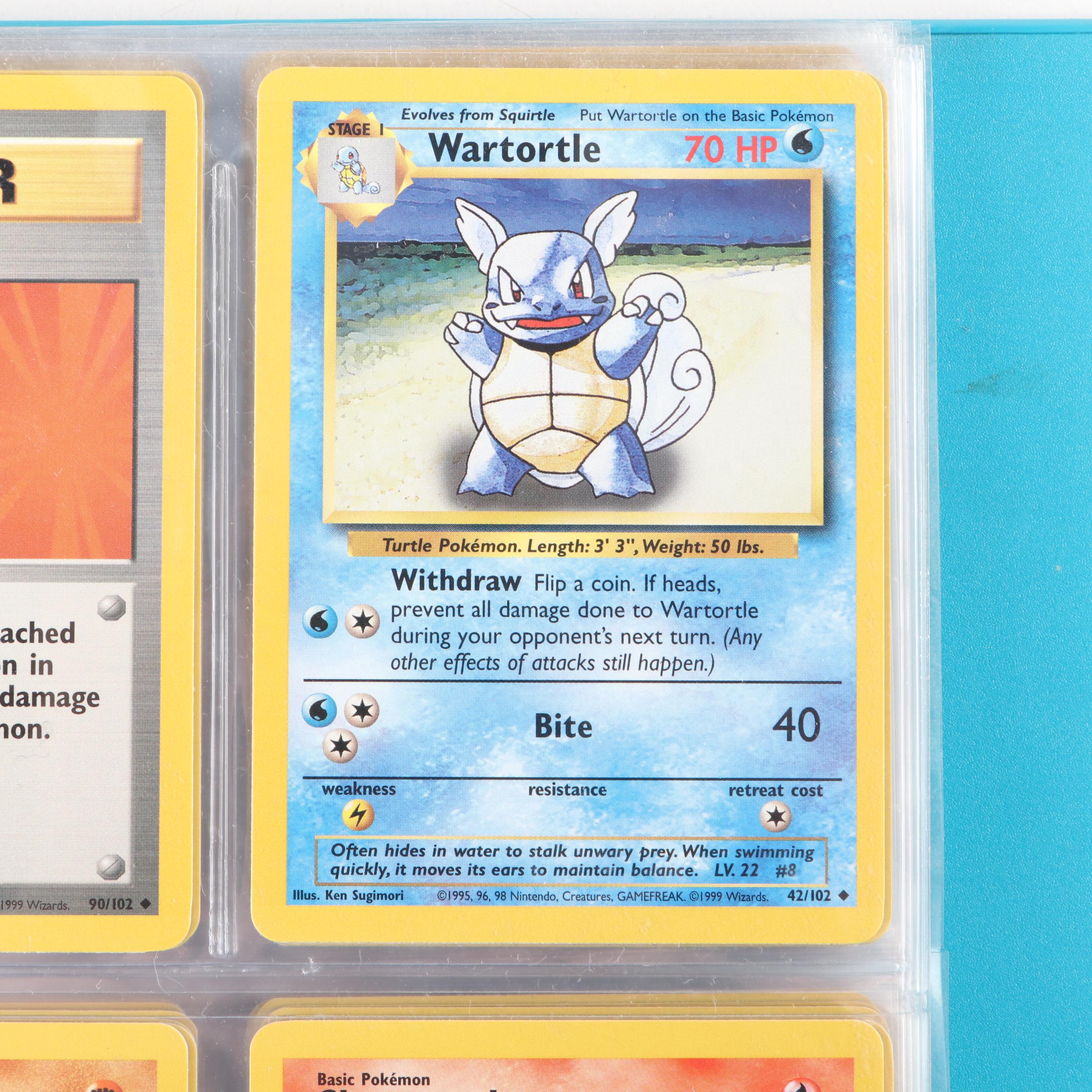 Base Set and Other Pokémon Cards Including Pikachu, Clefable and Golem, 1990s