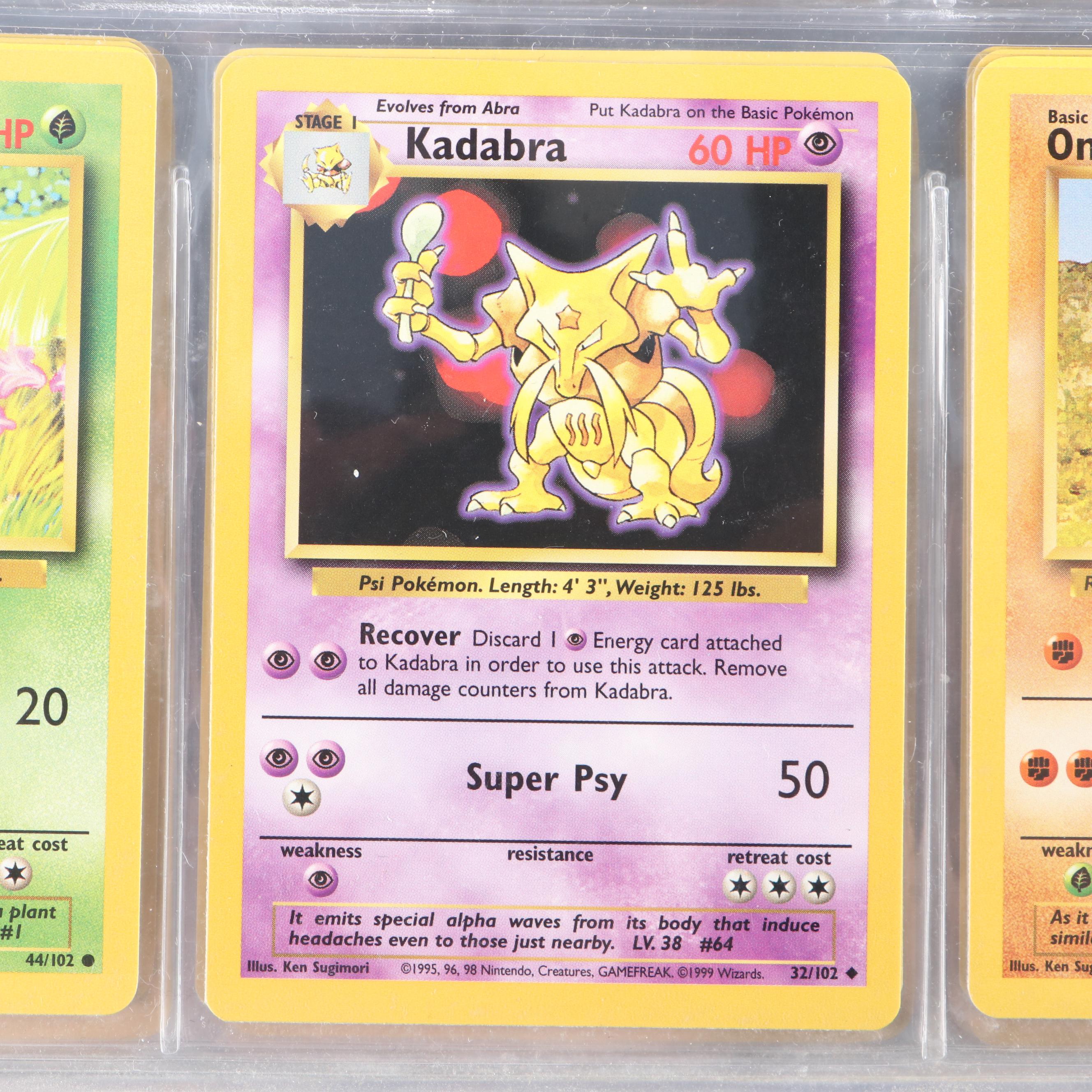 Base Set and Other Pokémon Cards Including Pikachu, Clefable and Golem, 1990s