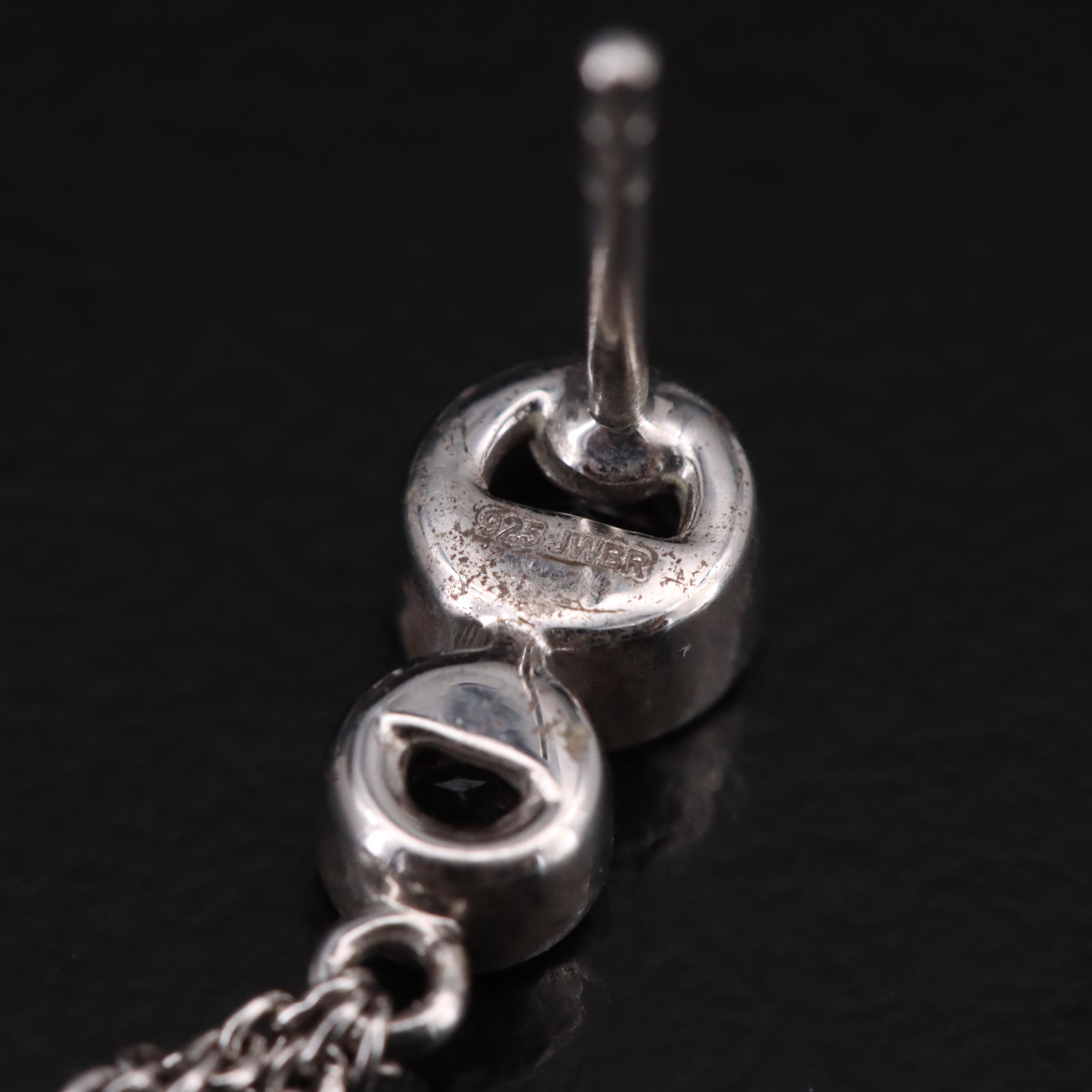 Sterling Sapphire Earrings