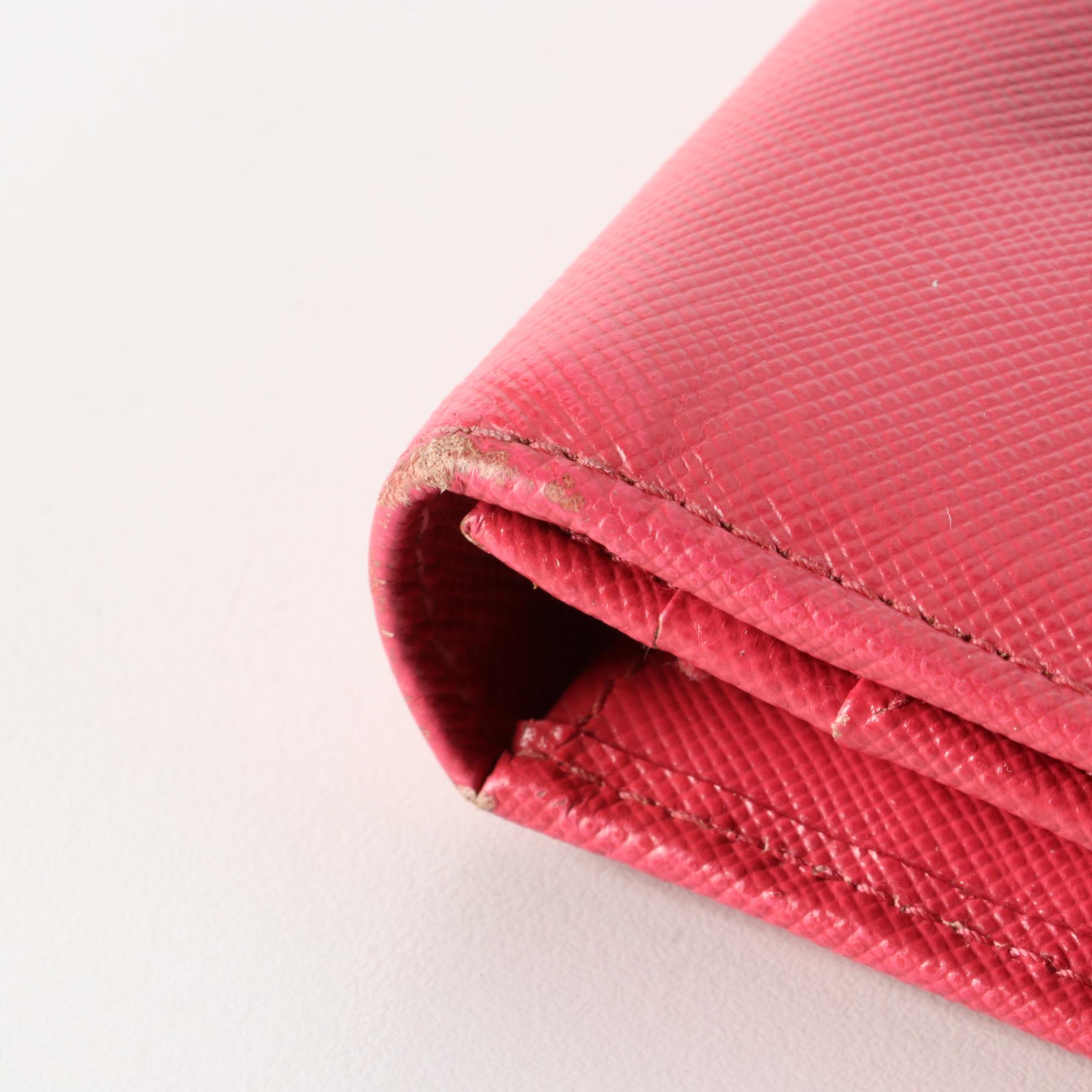 Prada Bow Wallet in Saffiano Leather with Box