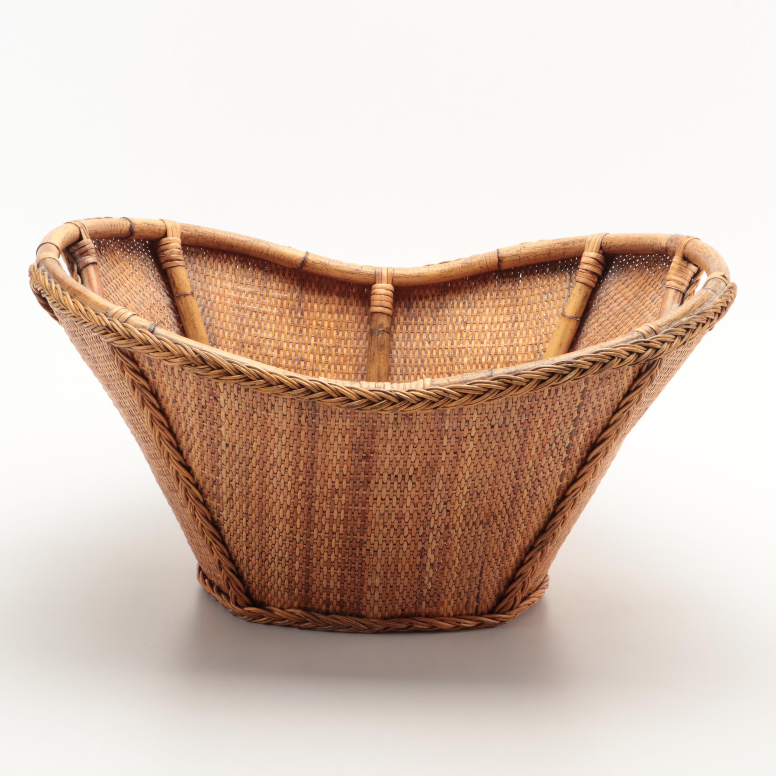 Bamboo Woven Chinese Basket with Other Rattan and Split Reed Basket