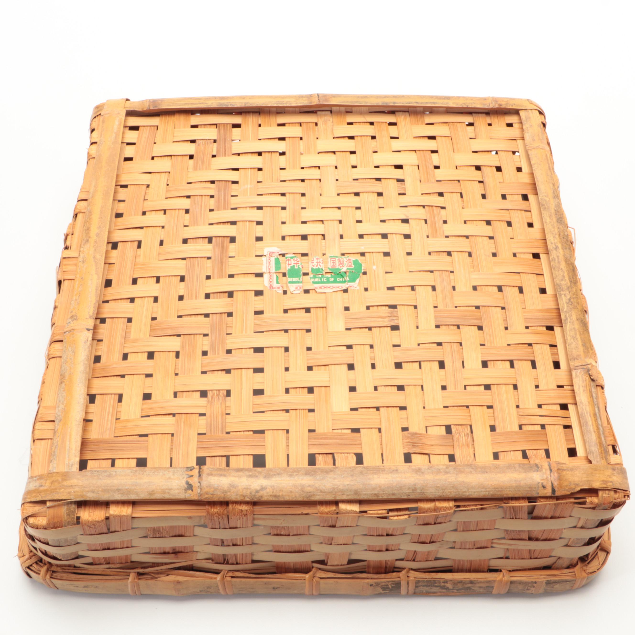 Bamboo Woven Chinese Basket with Other Rattan and Split Reed Basket