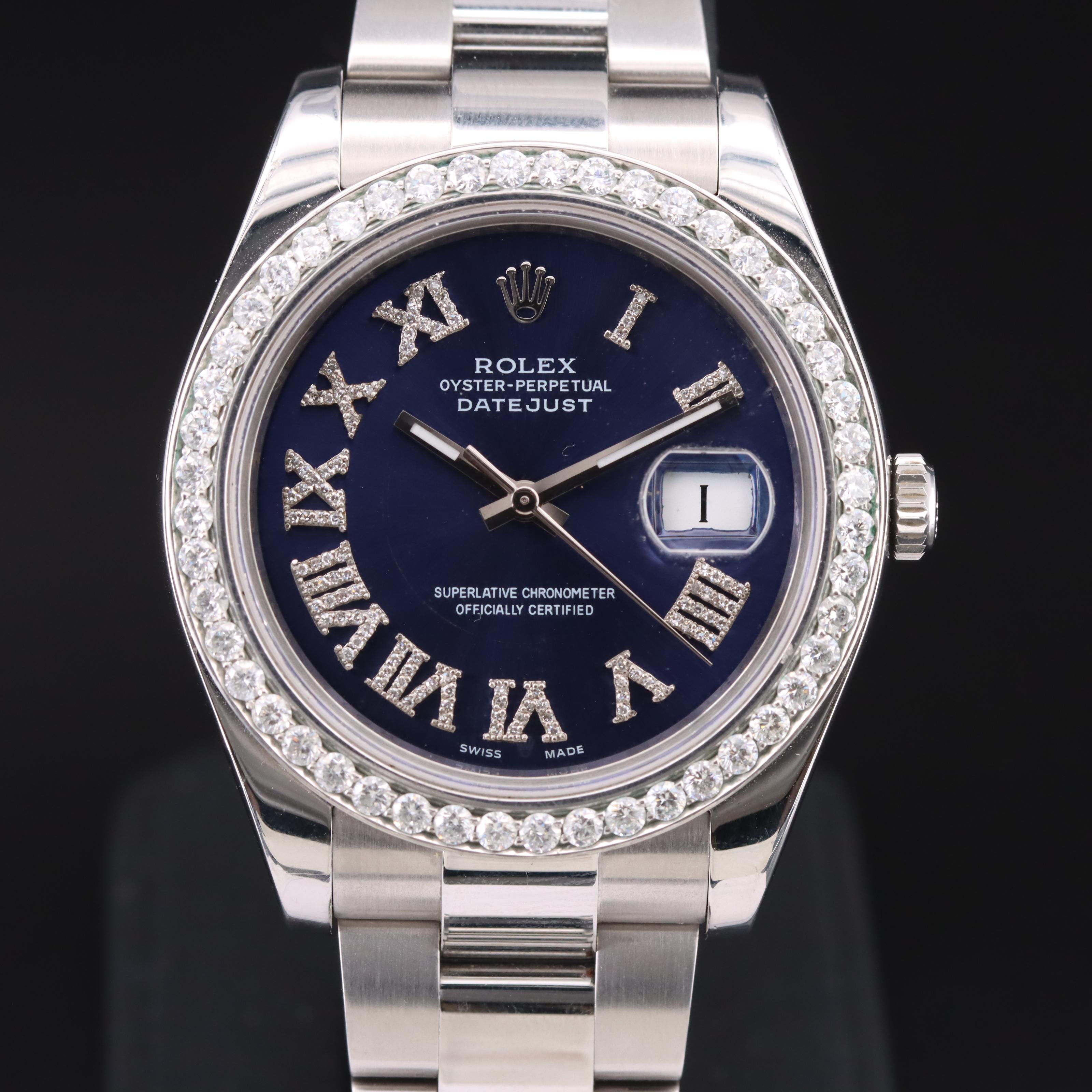 2010 Rolex Datejust II 2.13 CTW Diamond Watch