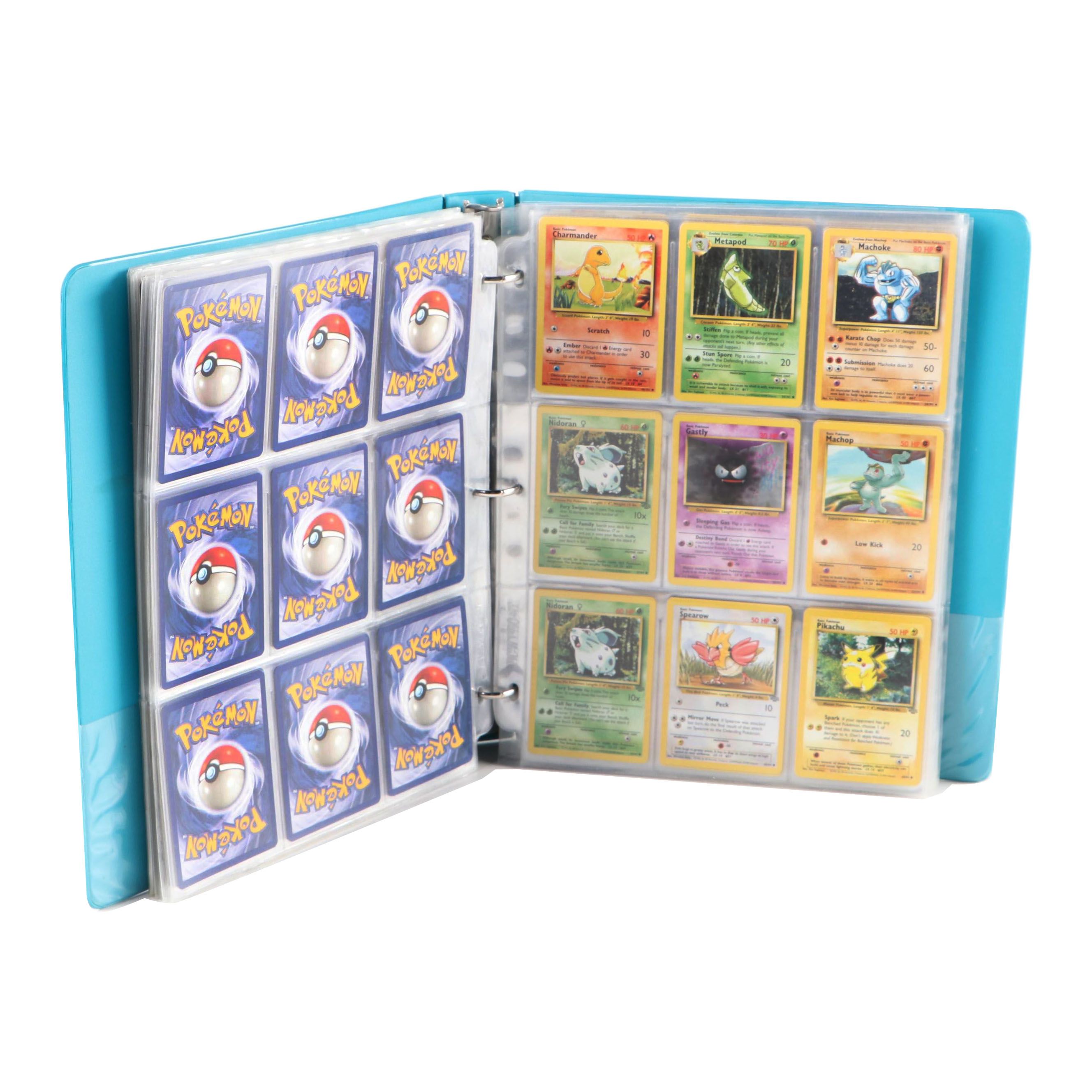 Base Set and Other Pokémon Cards Including Pikachu, Clefable and Golem, 1990s