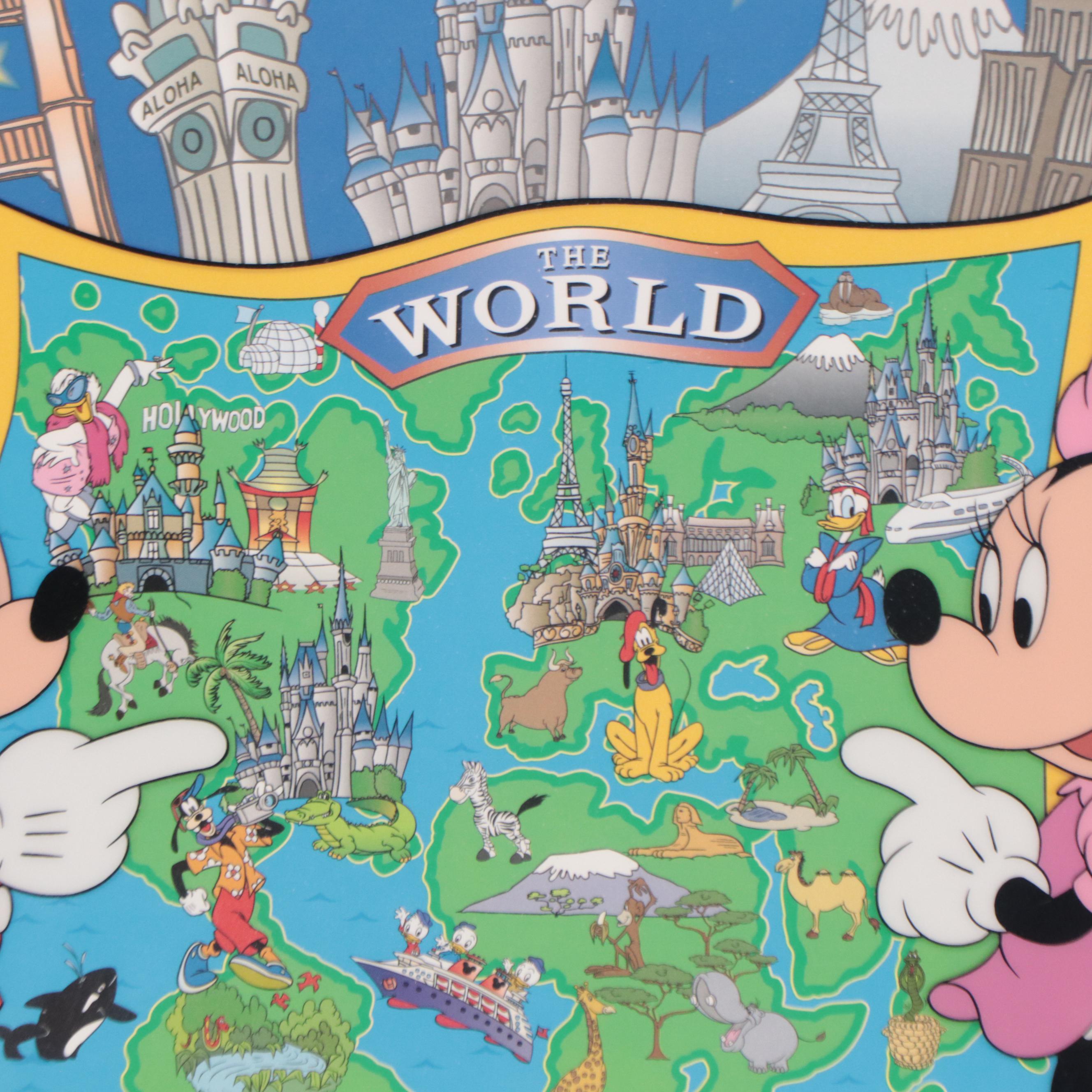 Disney Sericel "Mickey and Minnie at Destination Disney," 1998