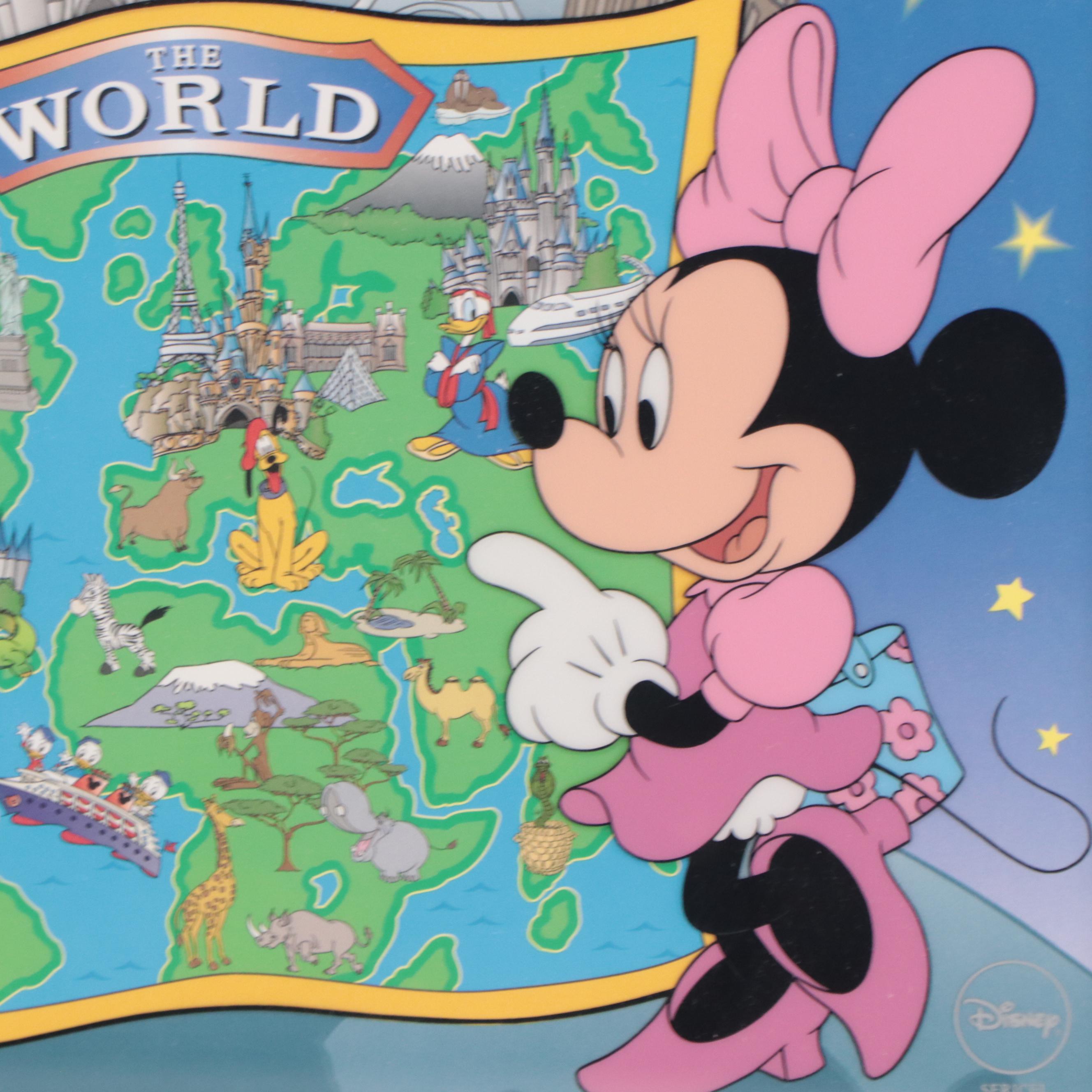 Disney Sericel "Mickey and Minnie at Destination Disney," 1998