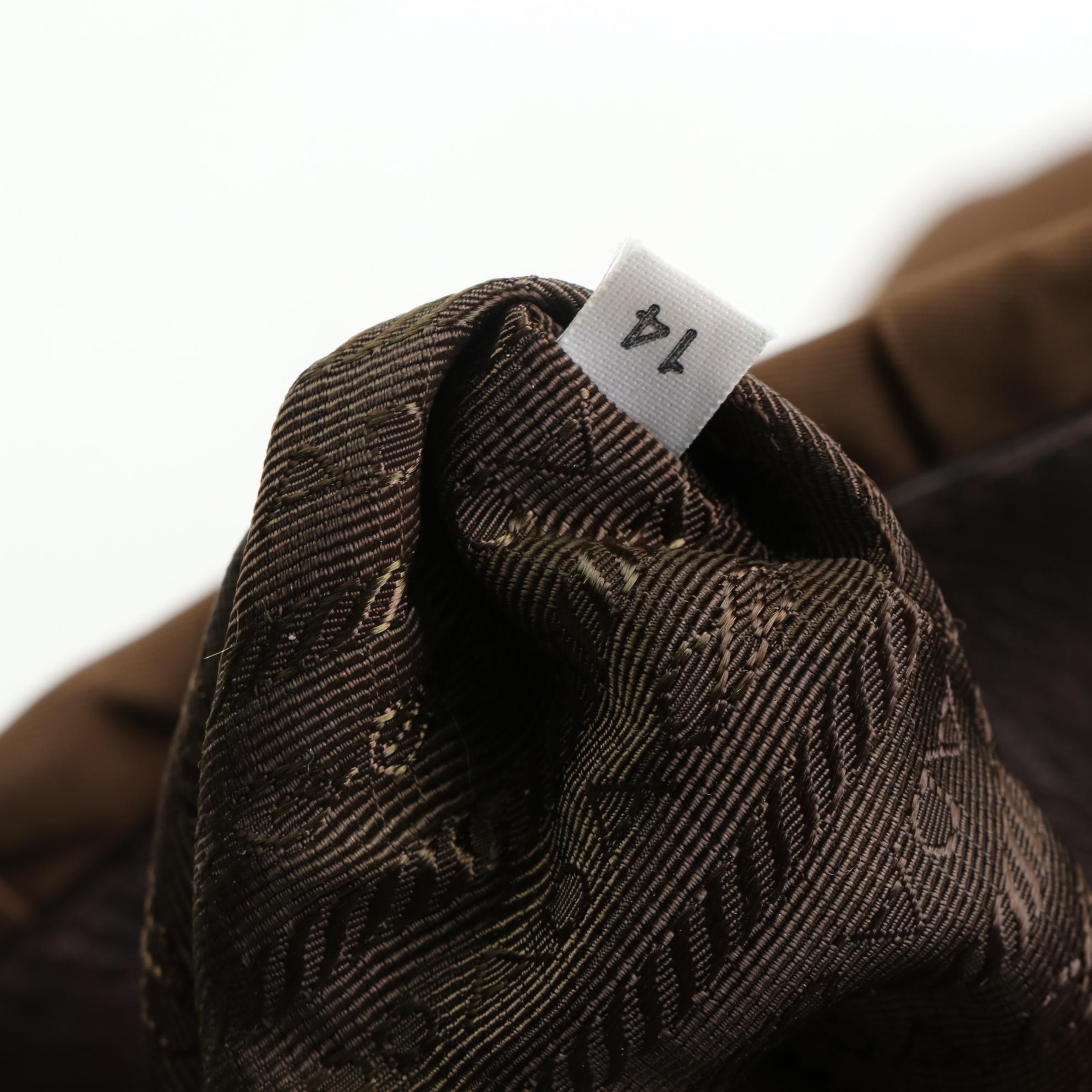 Prada Gaufre Tote in Brown Tessuto Nylon and Leather