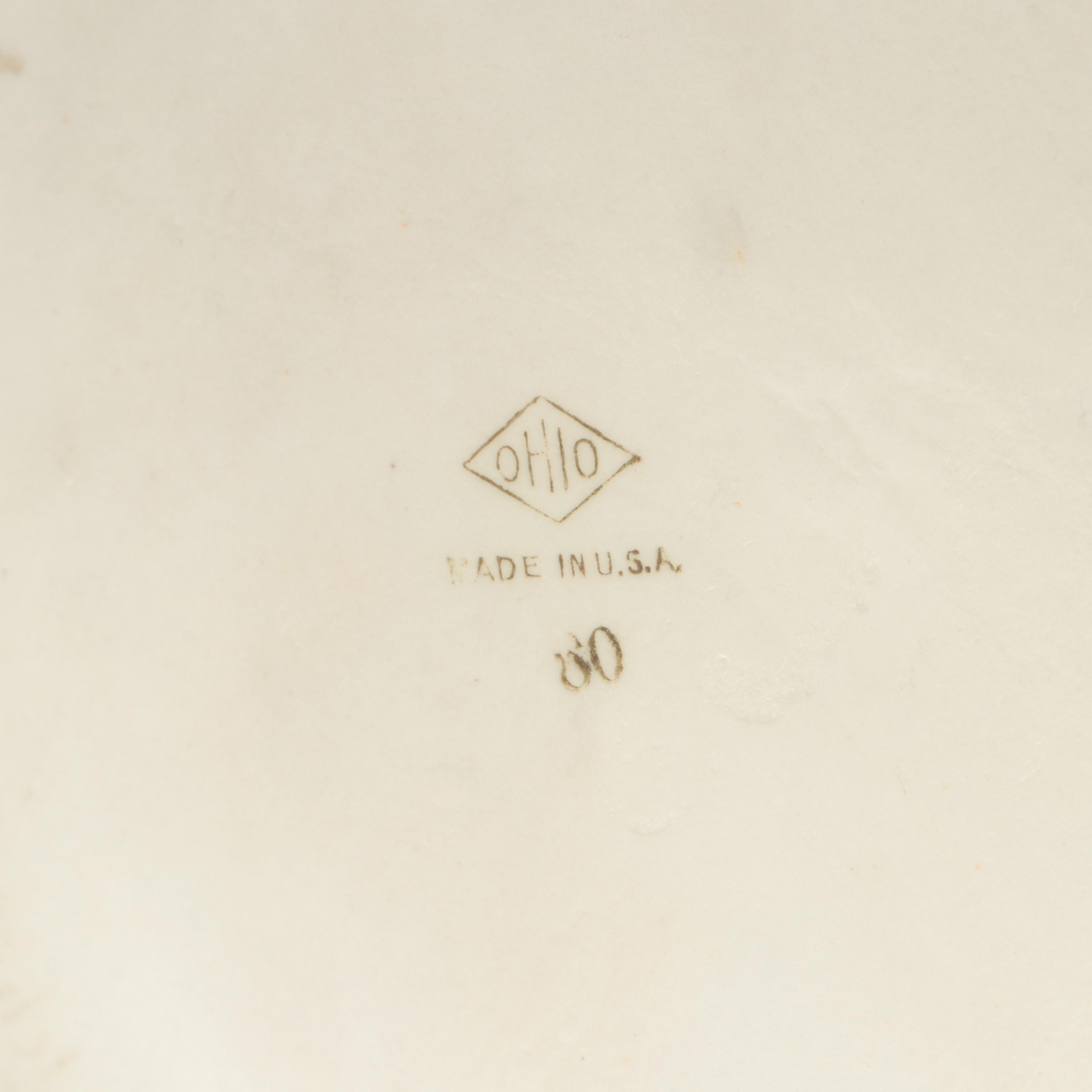 Royal Rochester Lustreware Porcelain Serving Dish with Silver Plate Stand