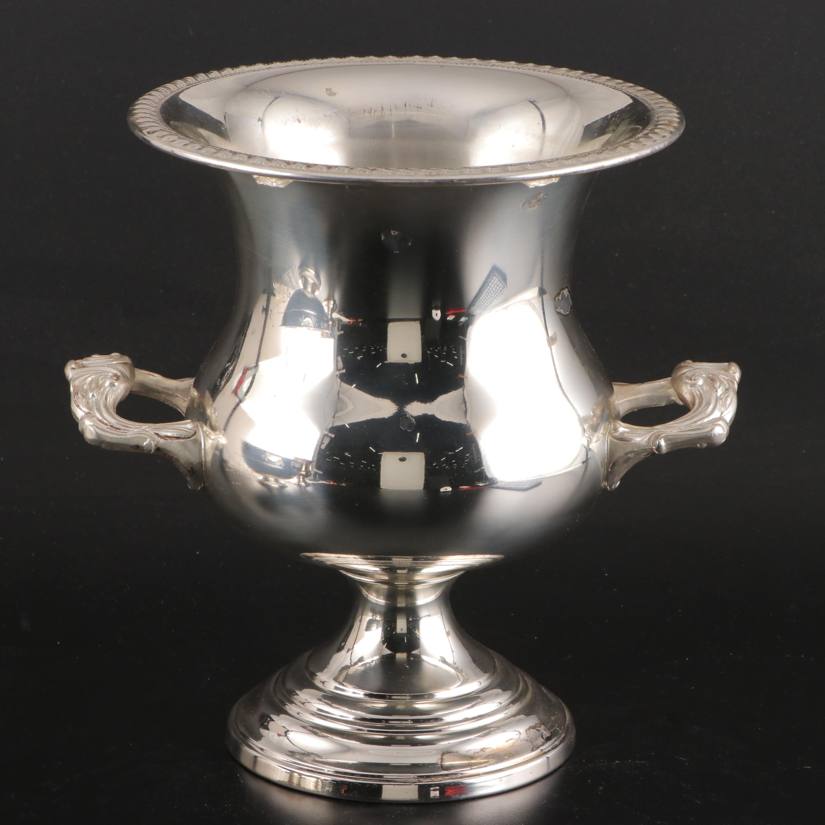 Taunton Silversmiths Champagne Bucket and Other Silver Plate Tableware
