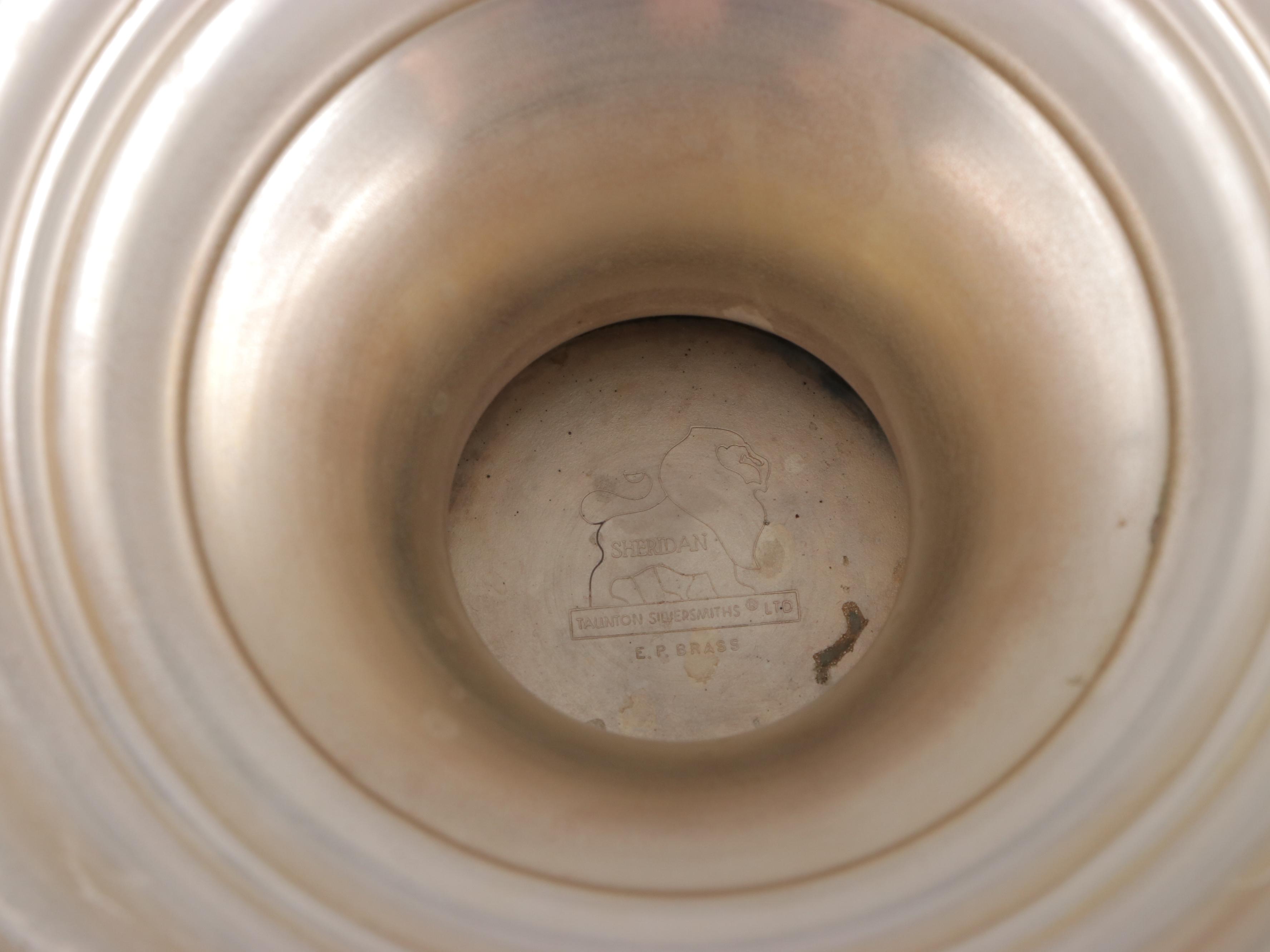 Taunton Silversmiths Champagne Bucket and Other Silver Plate Tableware