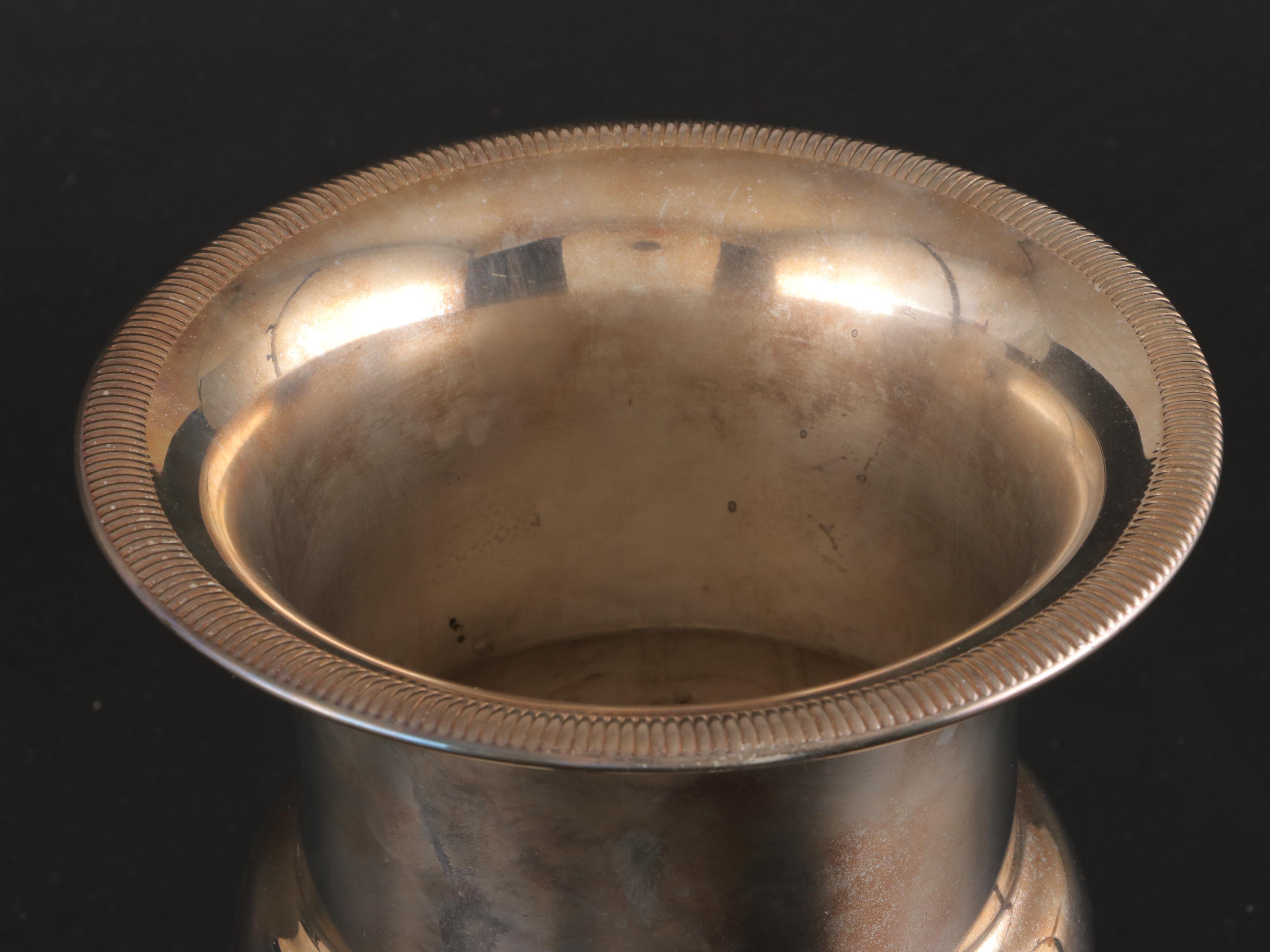 Taunton Silversmiths Champagne Bucket and Other Silver Plate Tableware