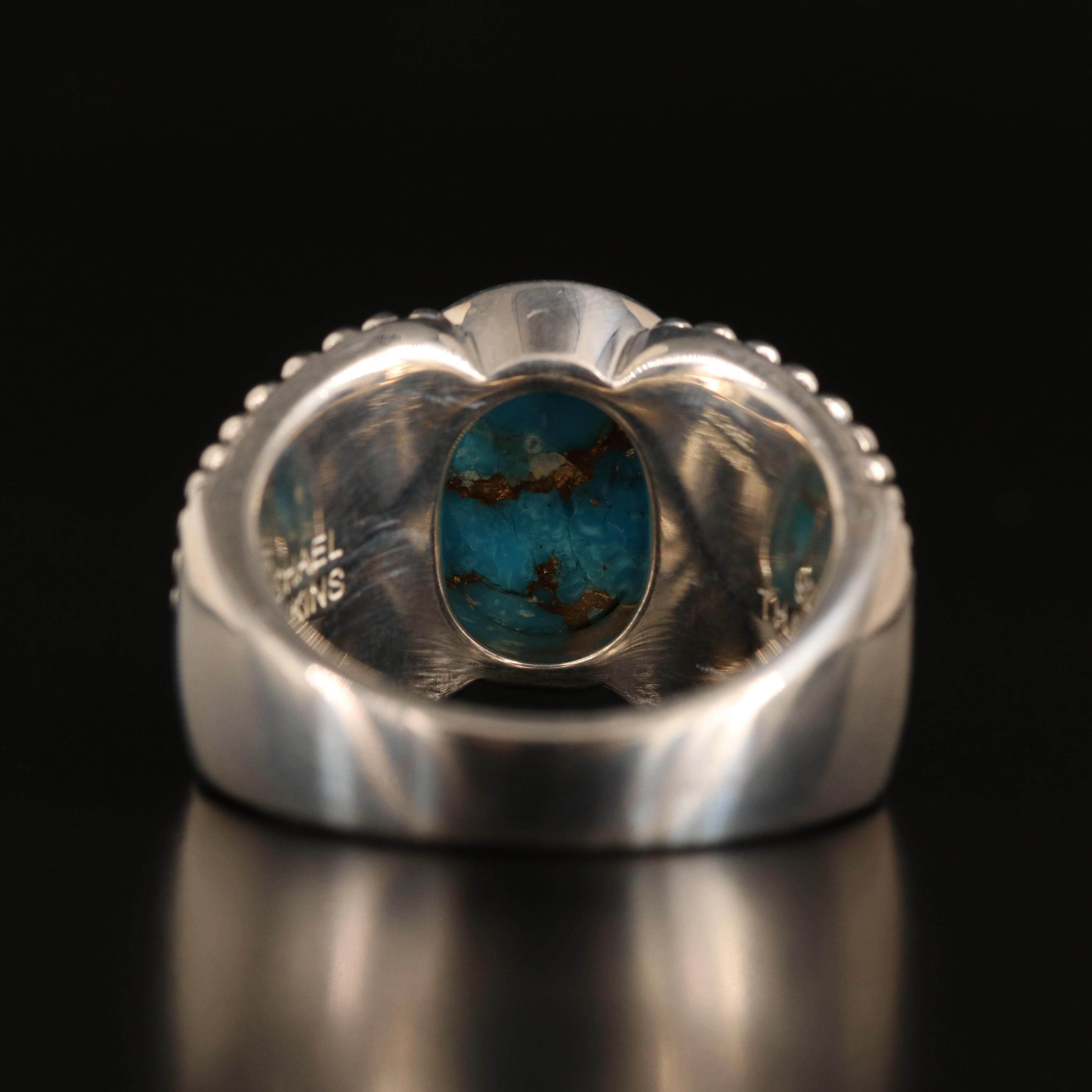 Michael Dawkins Sterling Turquoise Ring