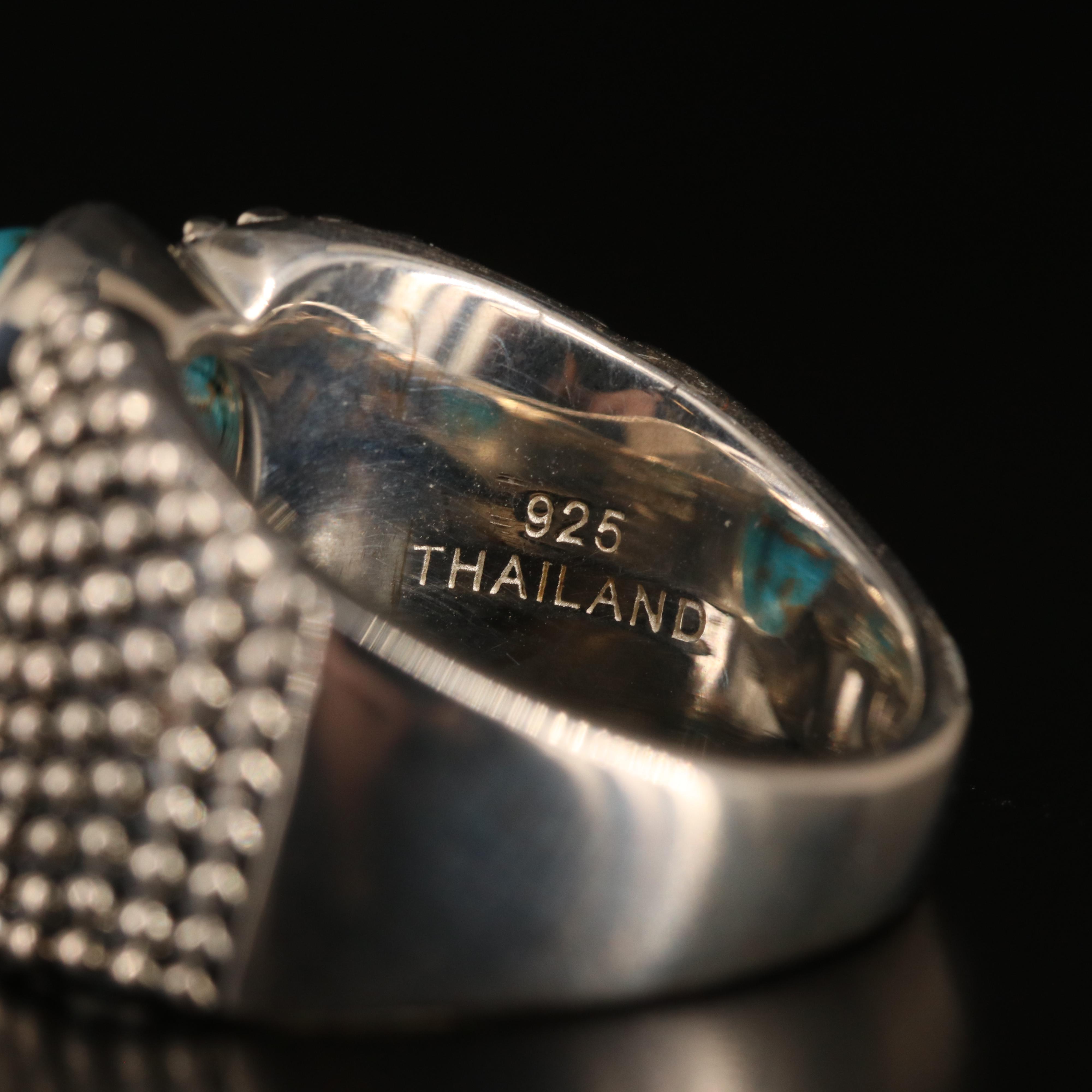 Michael Dawkins Sterling Turquoise Ring