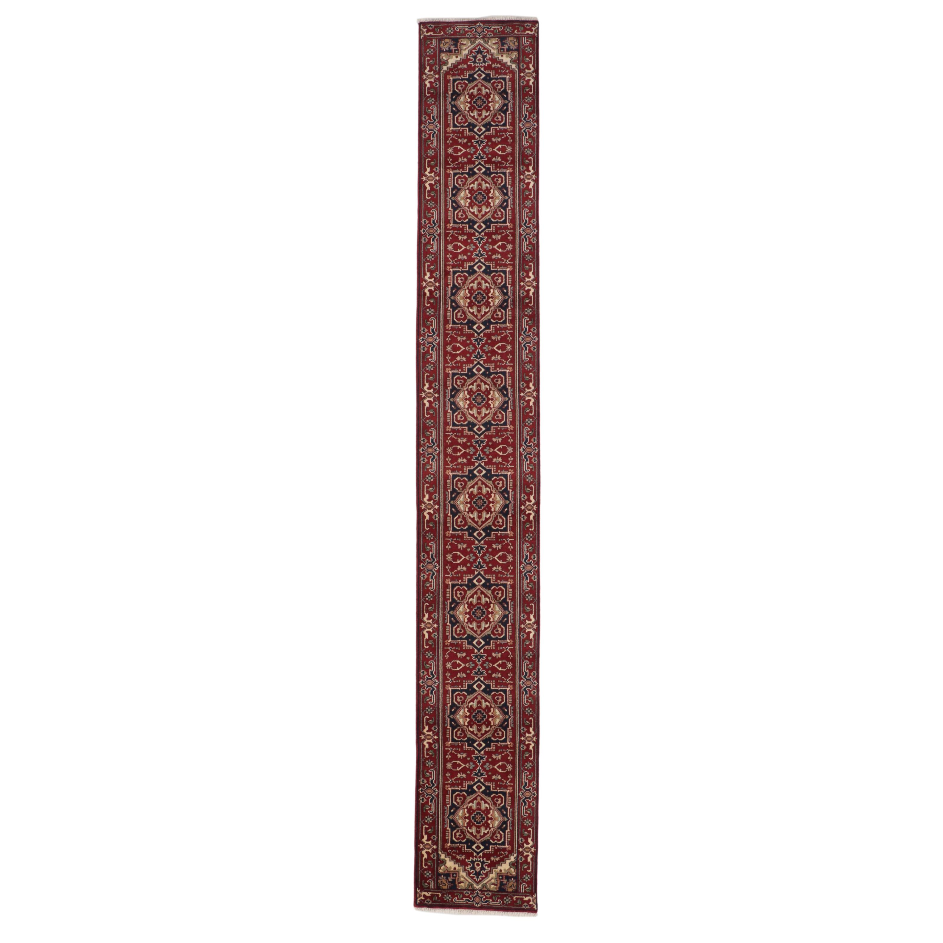 2'5 x 18'1 Hand-Knotted Persian Mehriban Style Carpet Runner