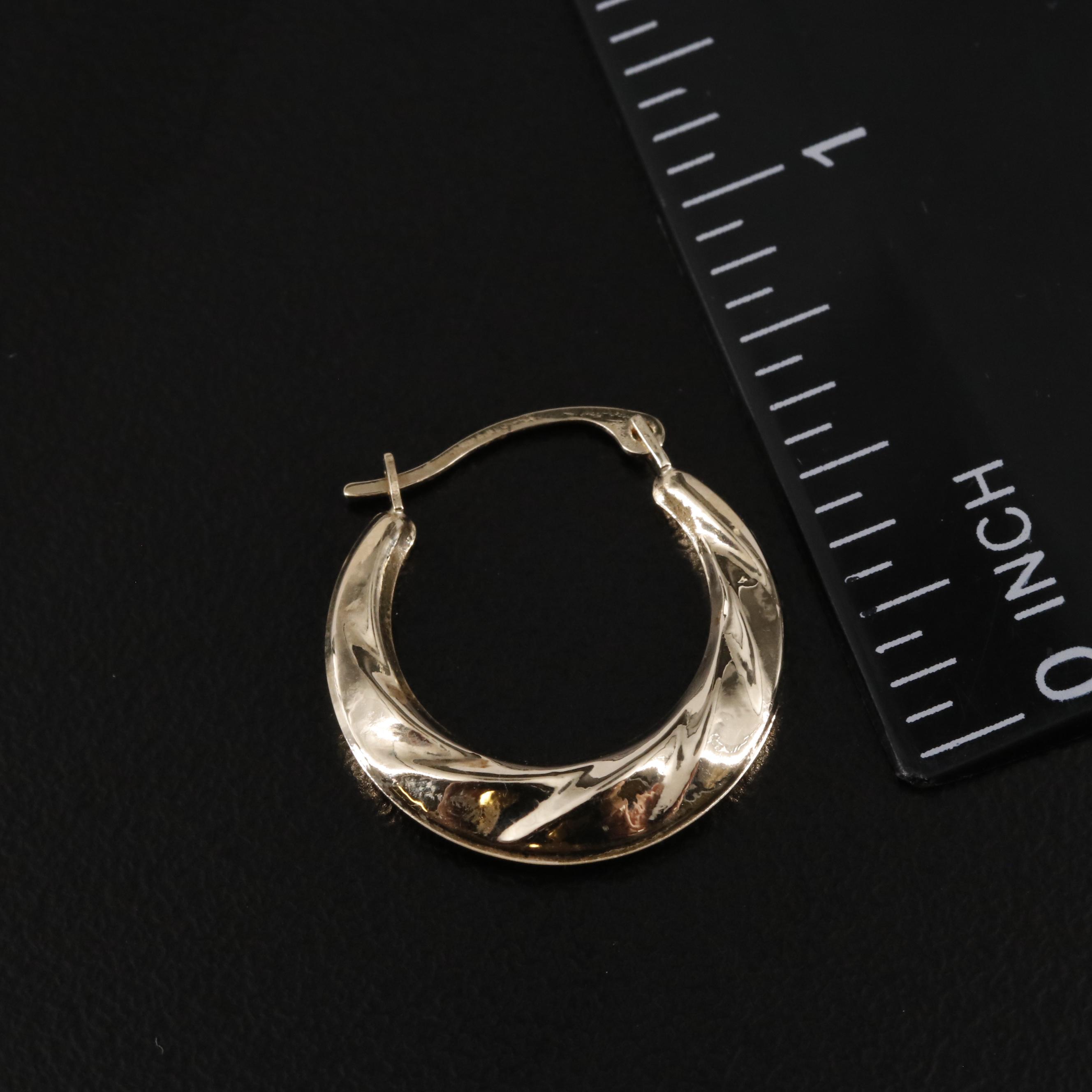 14K Hoop Earrings