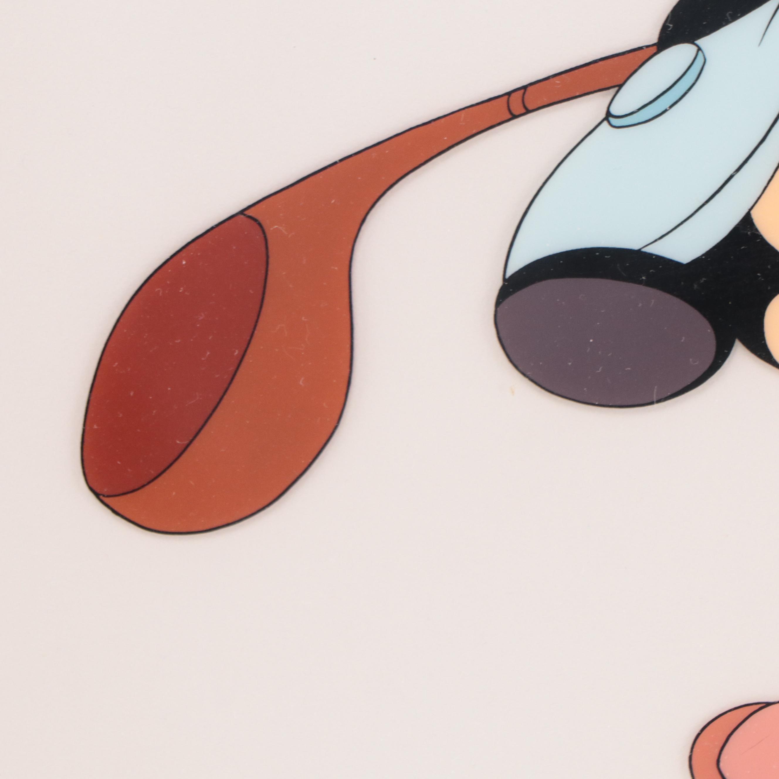 Disney "Canine Caddy" Sericel of Mickey Mouse Golfing, 1990