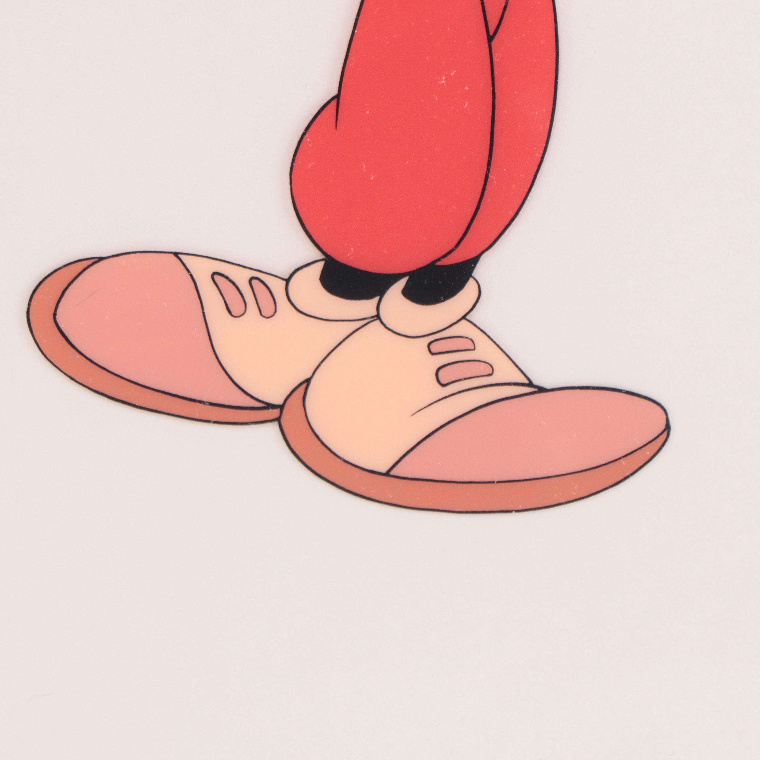 Disney "Canine Caddy" Sericel of Mickey Mouse Golfing, 1990