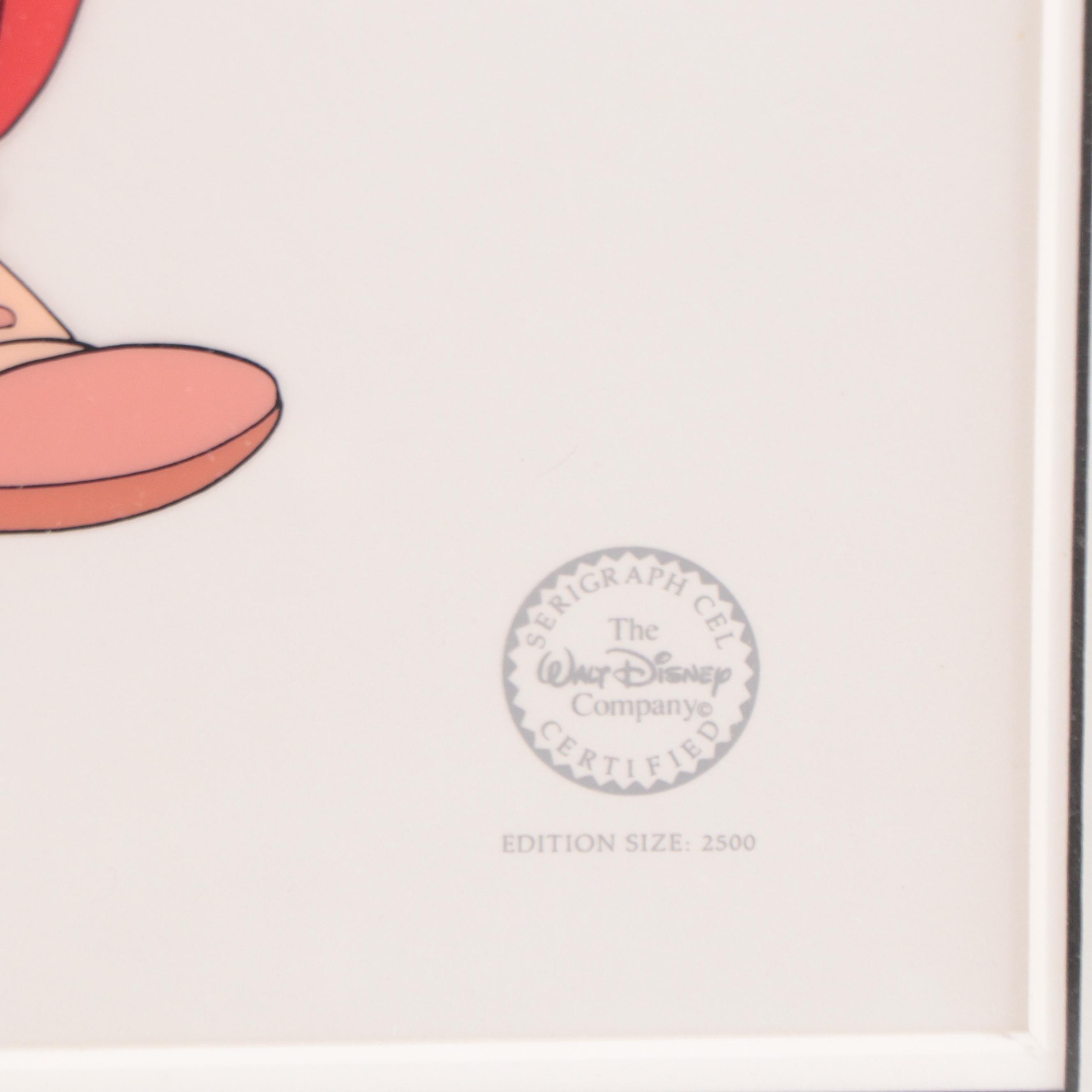 Disney "Canine Caddy" Sericel of Mickey Mouse Golfing, 1990