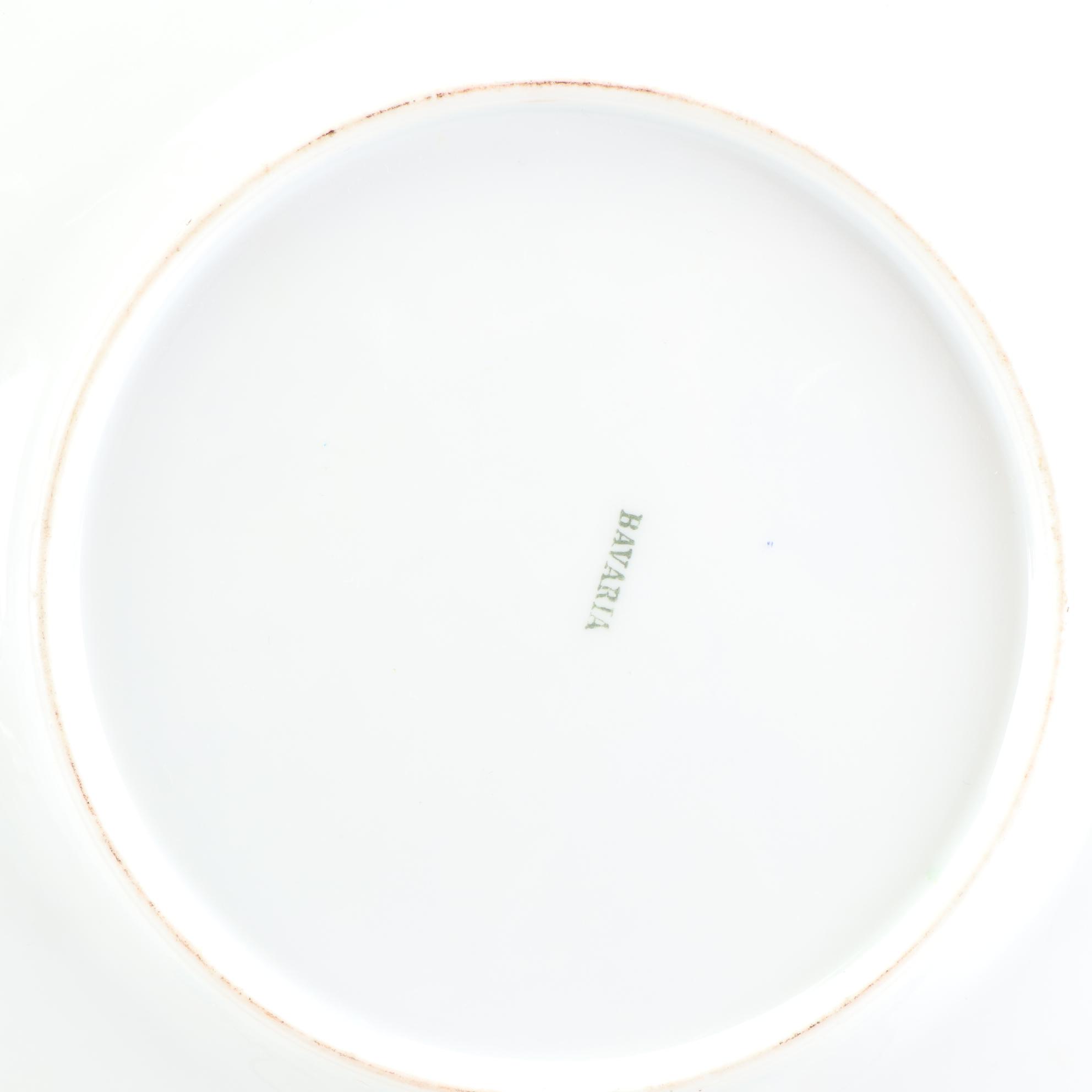 German Hand-Painted and Other Floral Motif Porcelain Tableware