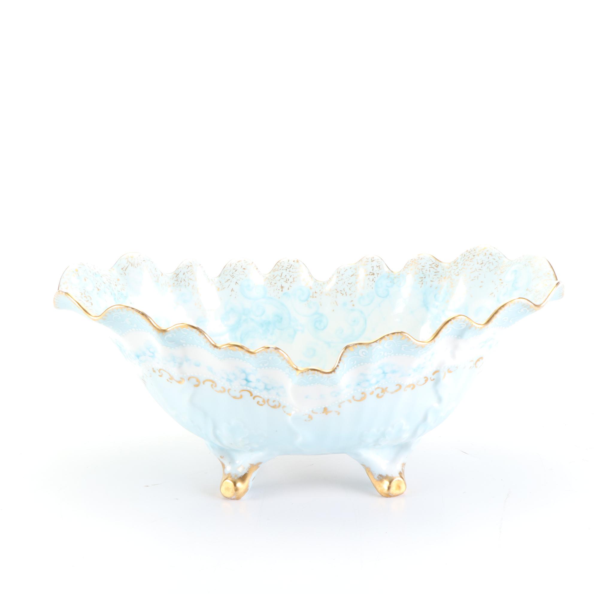 German Hand-Painted and Other Floral Motif Porcelain Tableware